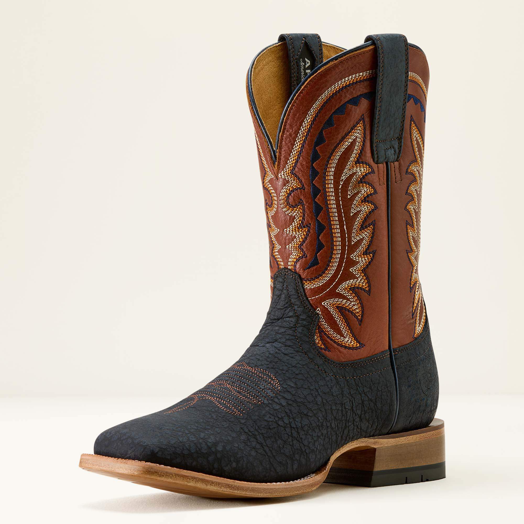 Rock Ridge Wide Square Toe Western Boot