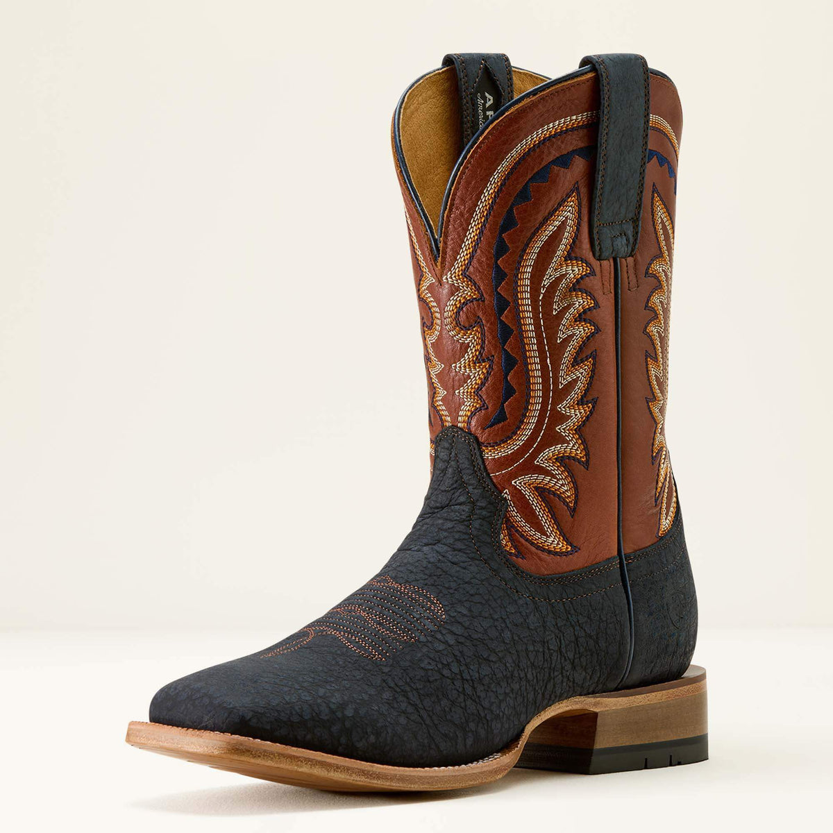 Rock Ridge Wide Square Toe Western Boot