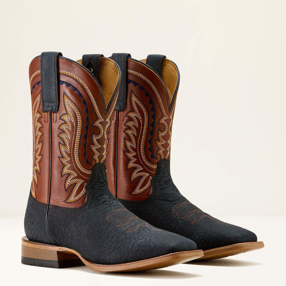 Rock Ridge Wide Square Toe Western Boot