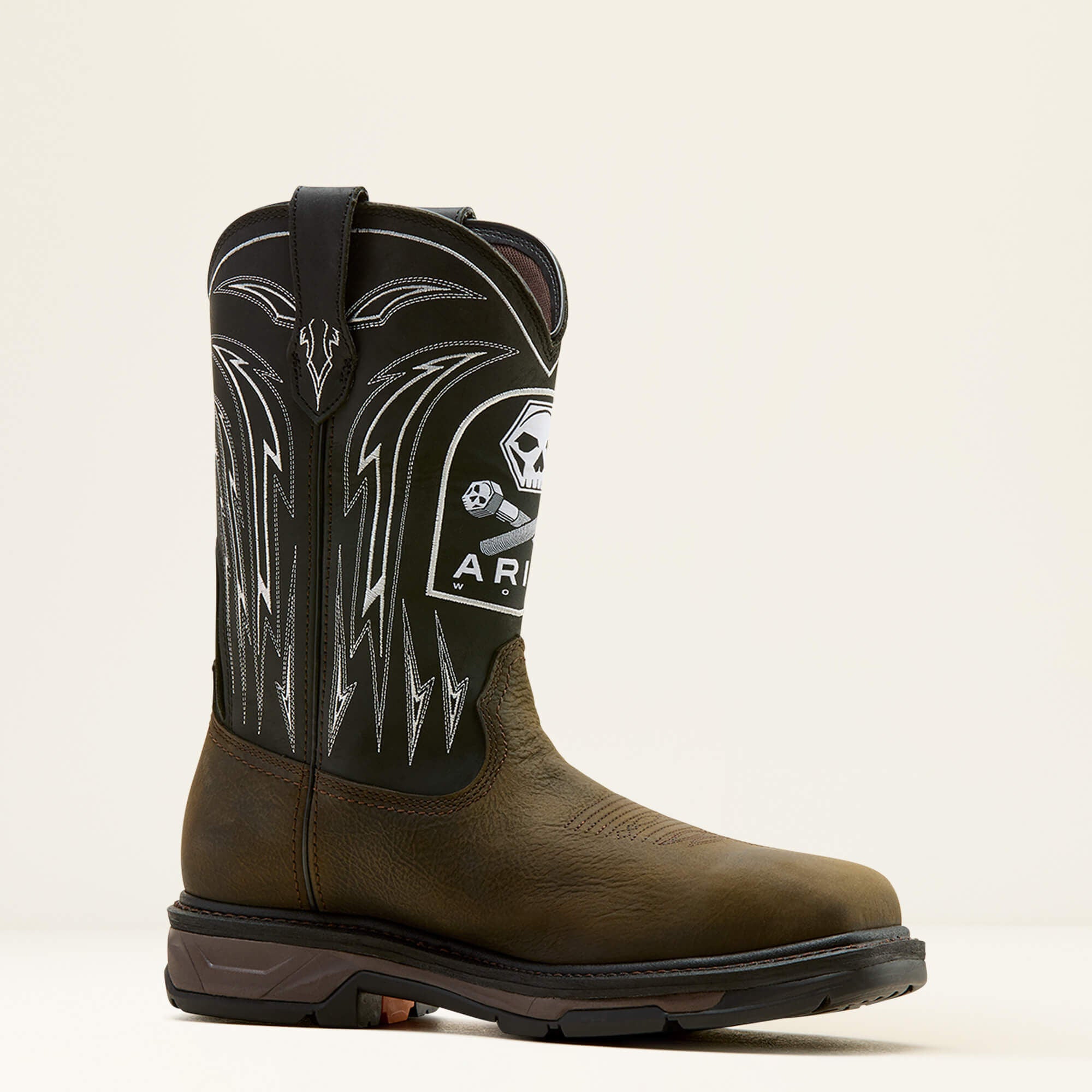 WorkHog XT Bolt Skull Waterproof Wide Square Toe Carbon Toe Work Boot