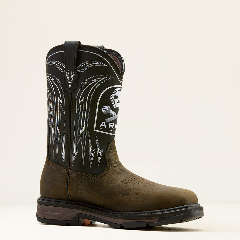 WorkHog XT Bolt Skull Waterproof Wide Square Toe Carbon Toe Work Boot