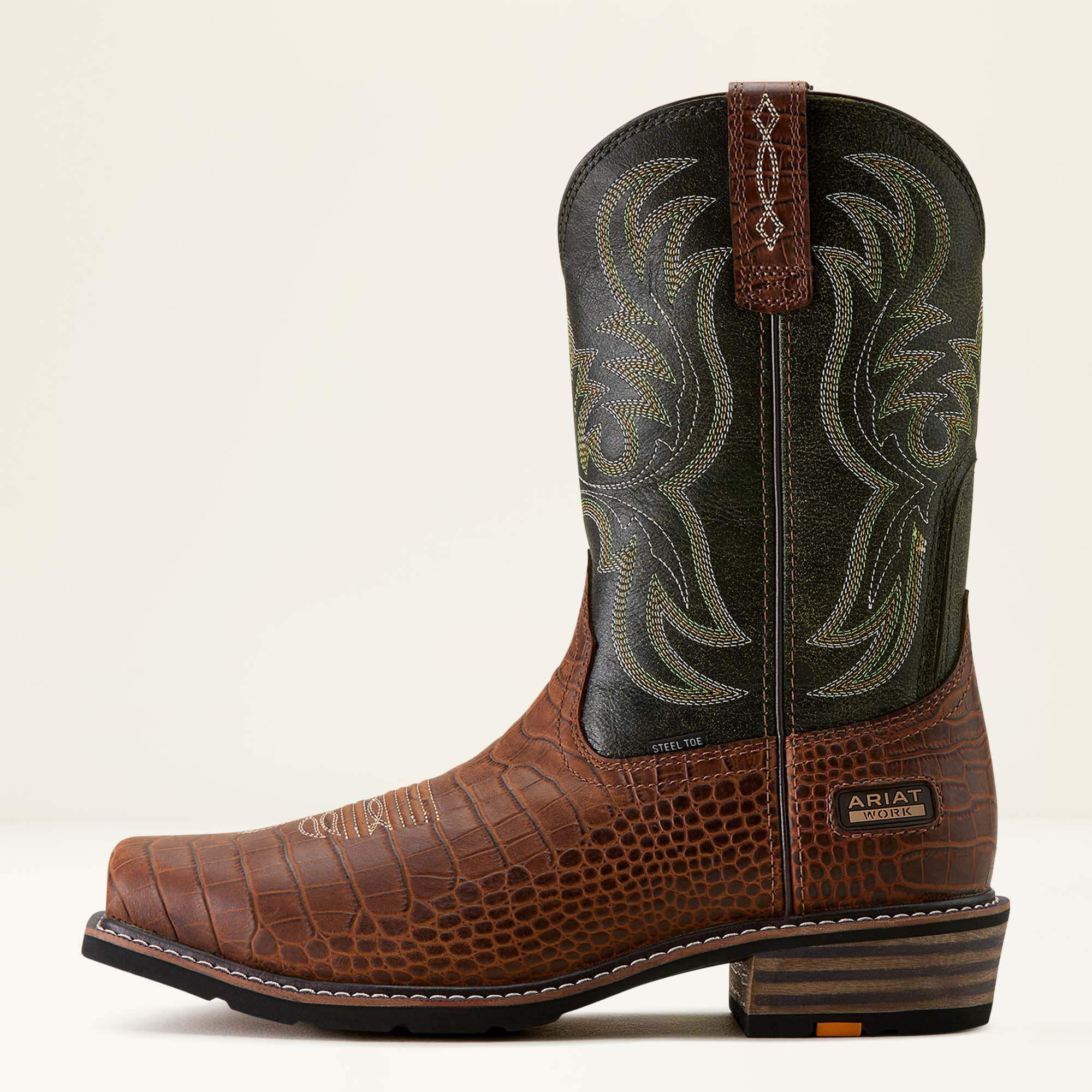 Ironside Square Toe Steel Toe Work Boot