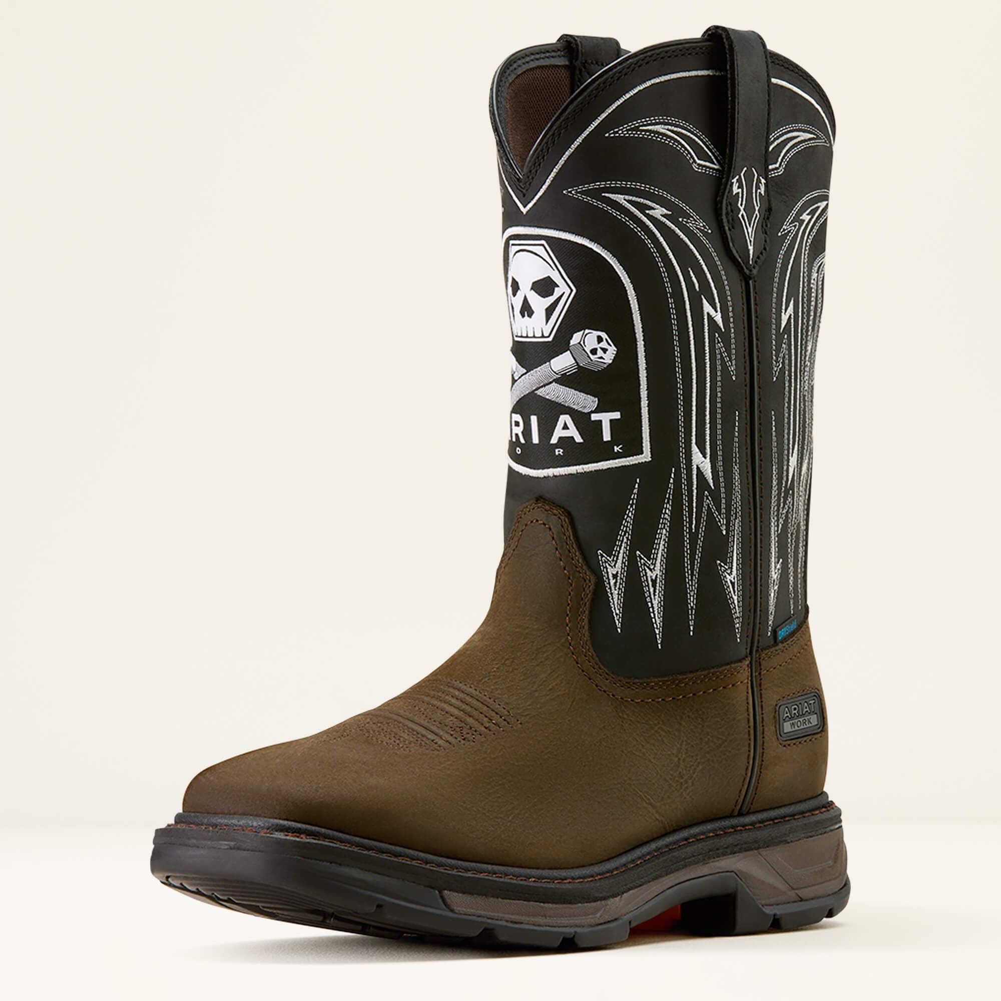 WorkHog XT Bolt Skull Waterproof Wide Square Toe Work Boot