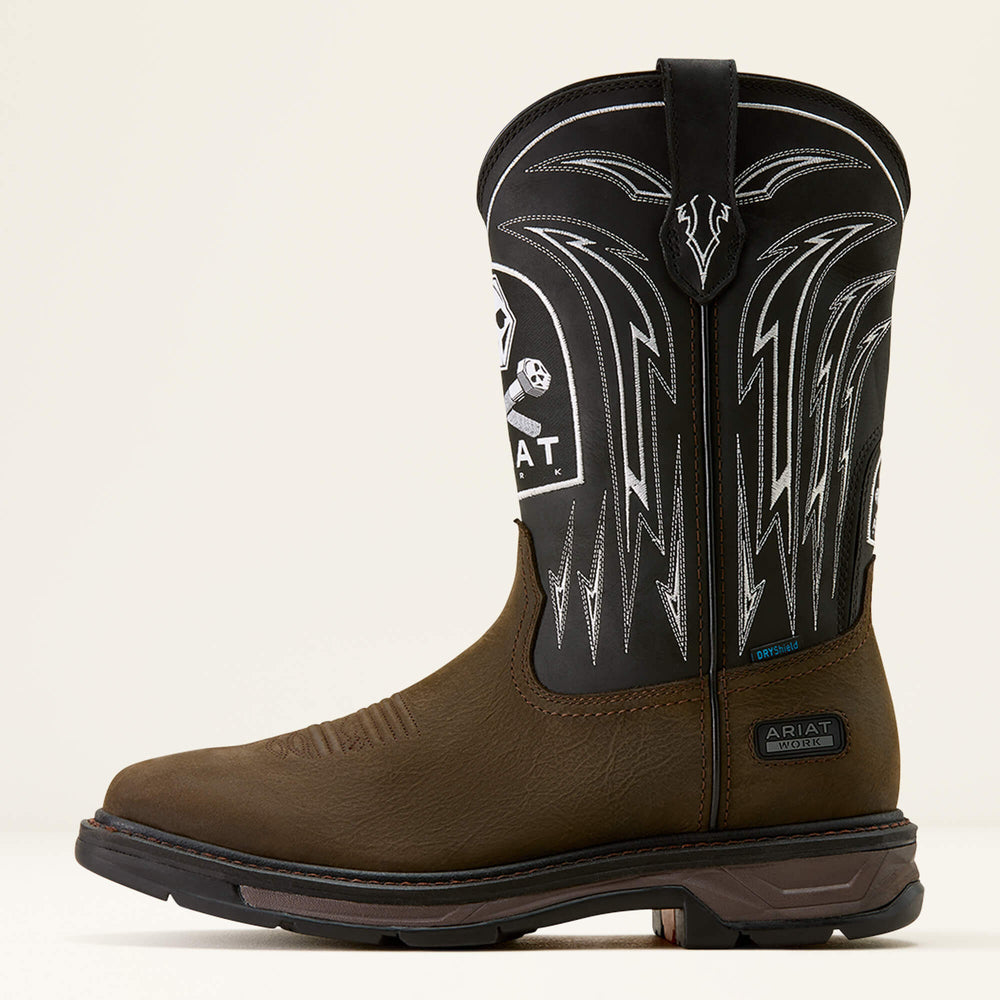 WorkHog XT Bolt Skull Waterproof Wide Square Toe Work Boot