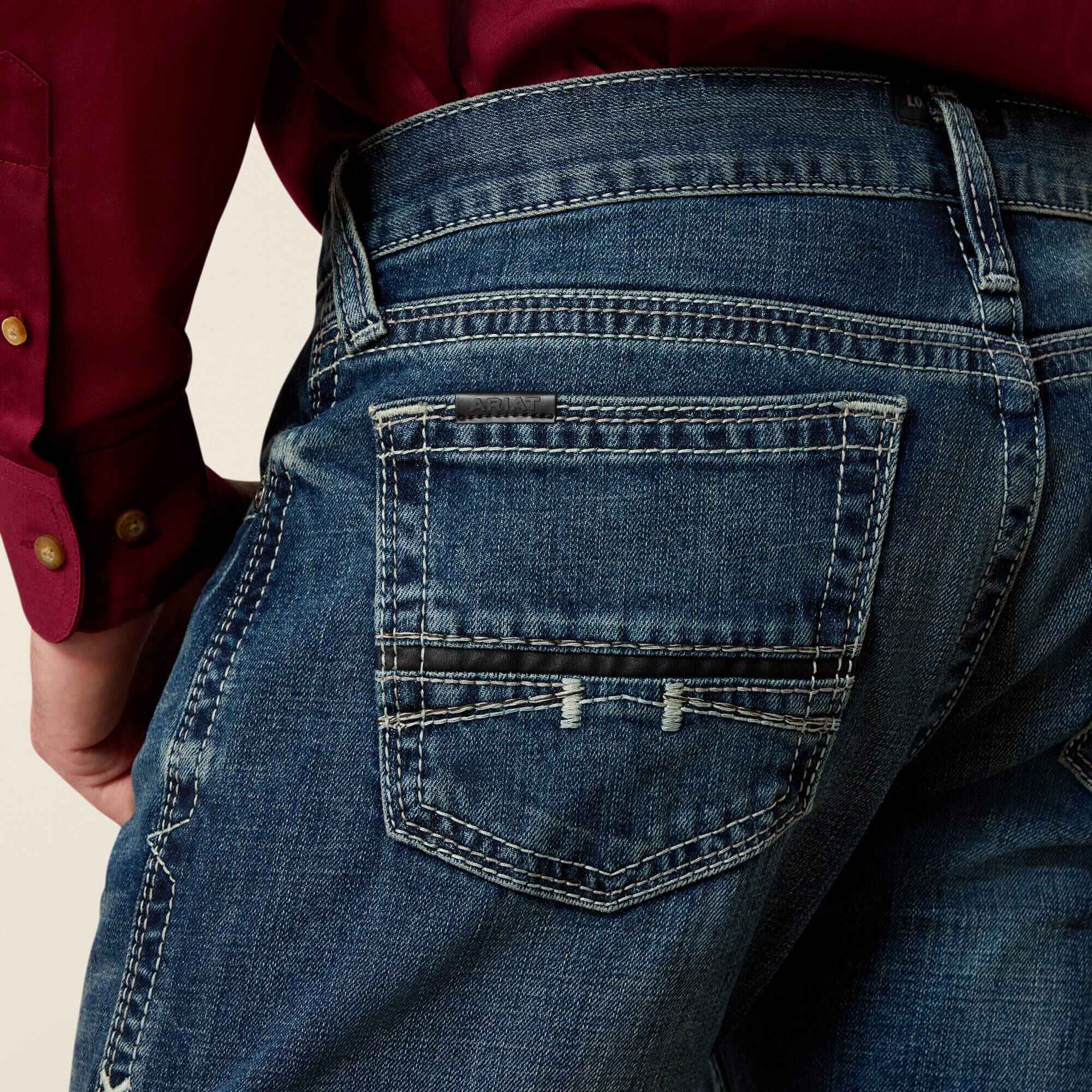 M7 Rocker Stretch Coltrane Stackable Straight Leg Jean