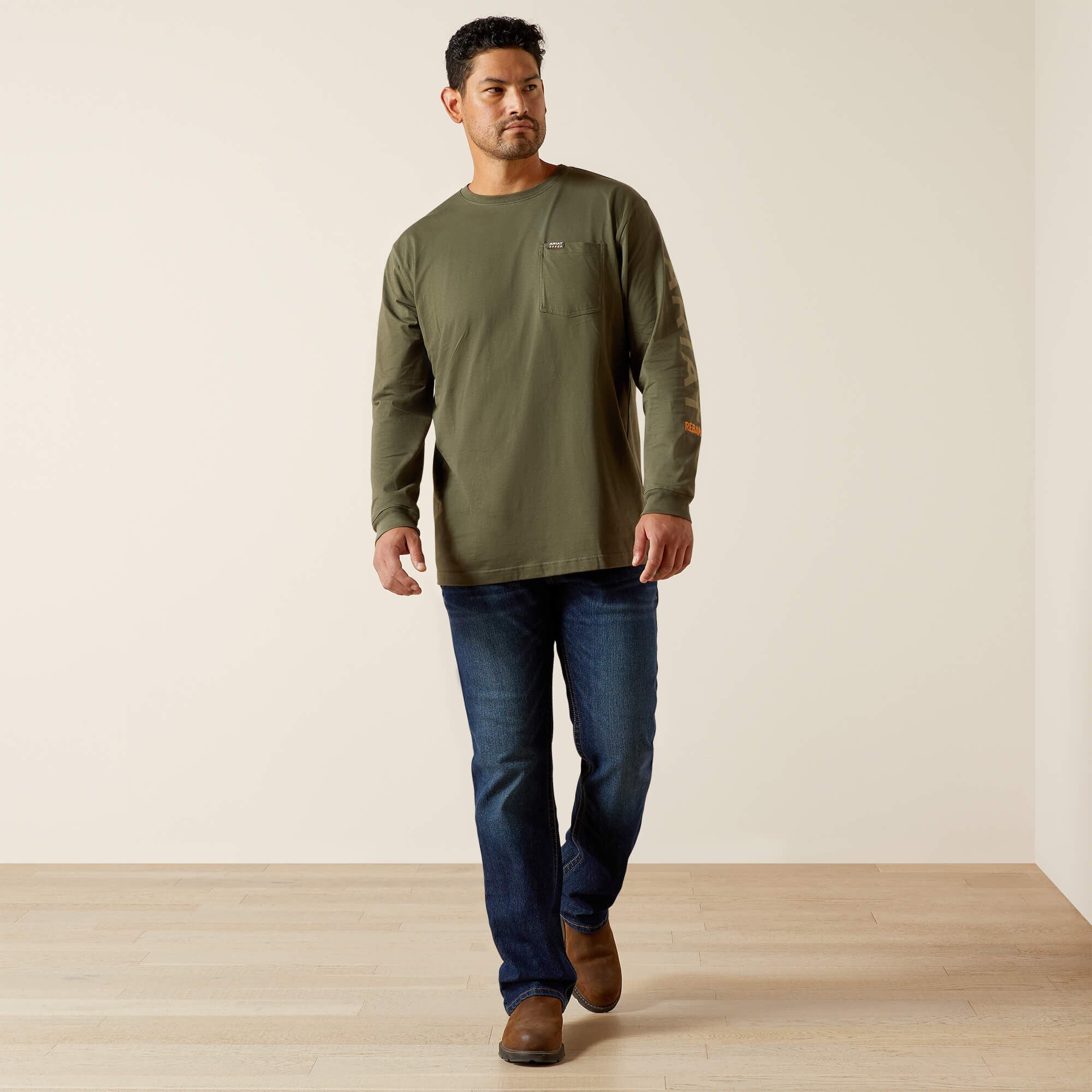 Rebar Cotton Strong Standard Logo Pocket T-Shirt
