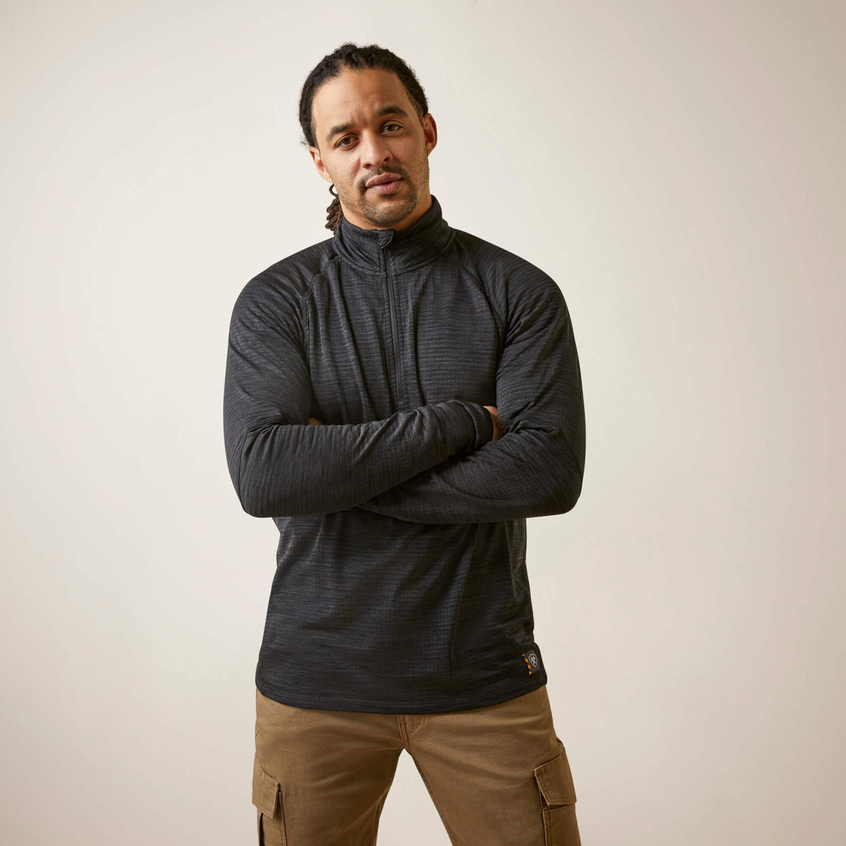 Rebar Gridwork Baselayer 1/4 Zip T-Shirt