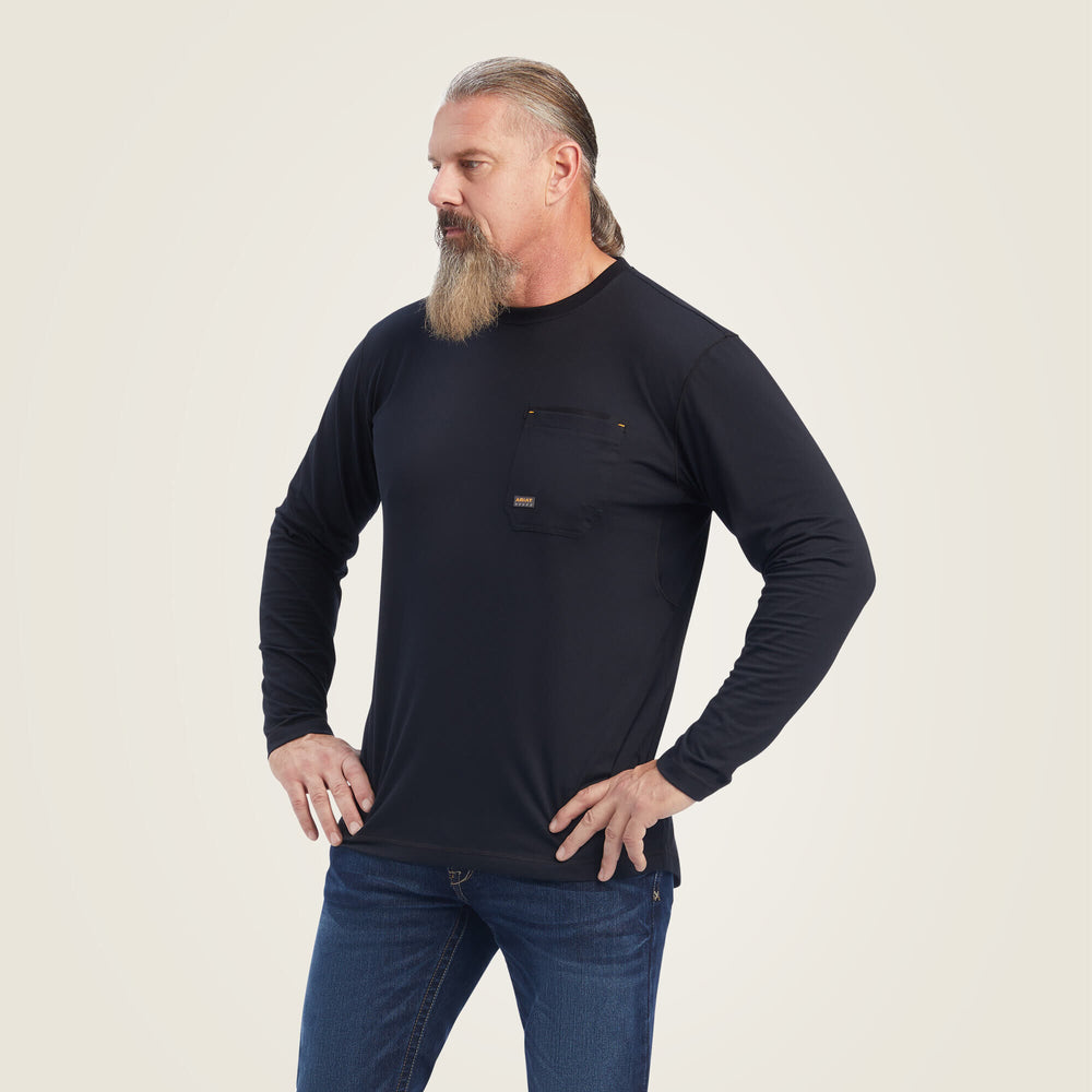 Rebar Workman Reflective Flag Graphic T-Shirt