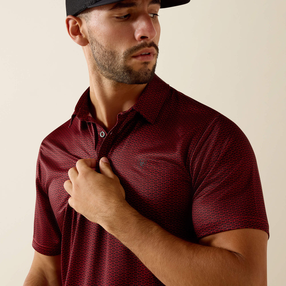 All Over Print Fitted Polo