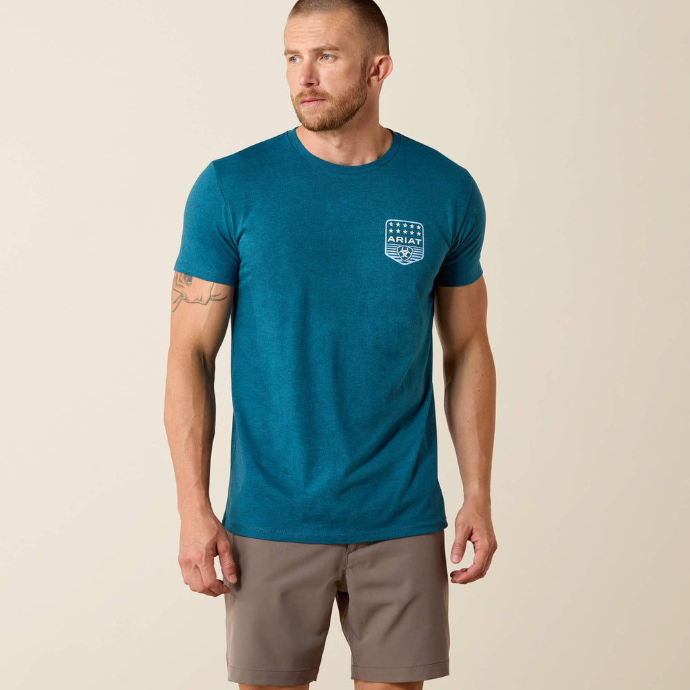 Ariat Stripe Patriotic Badge T-Shirt