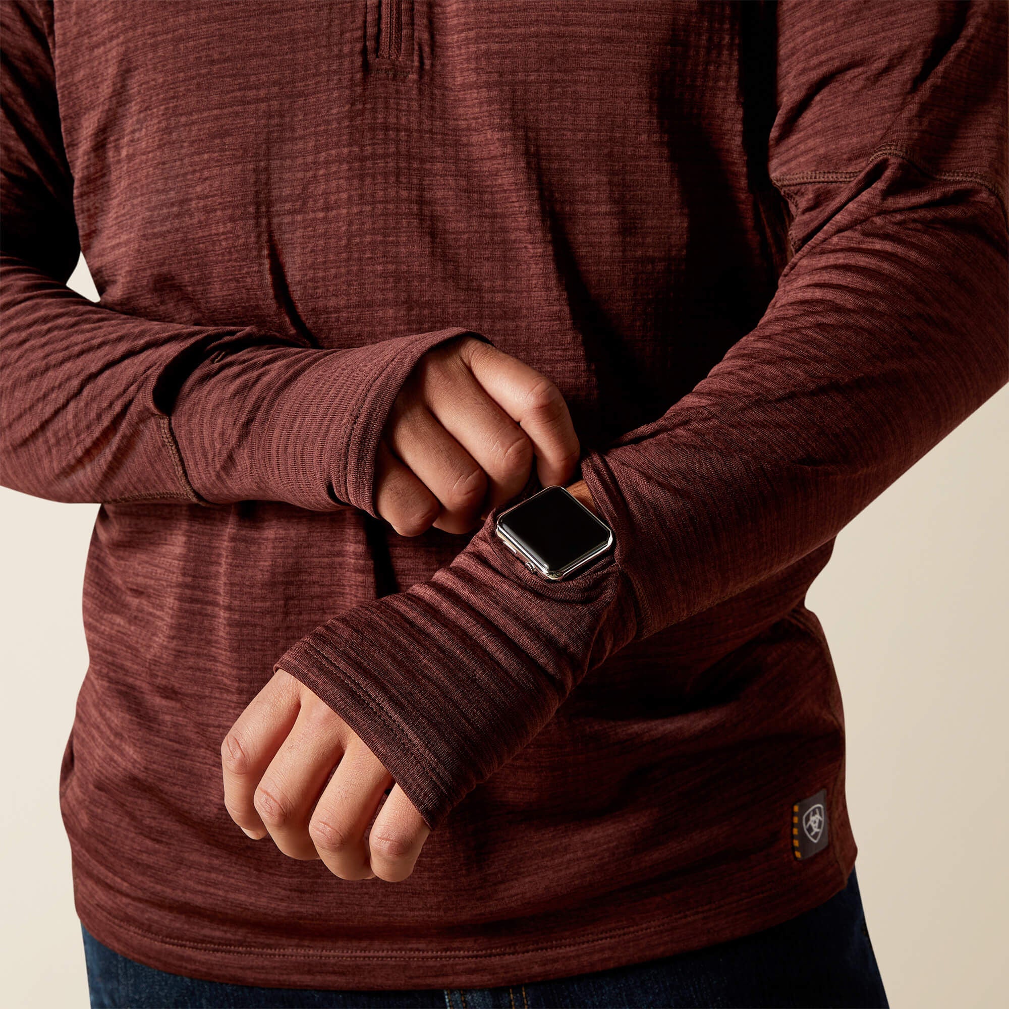 Rebar Gridwork Baselayer 1/4 Zip T-Shirt