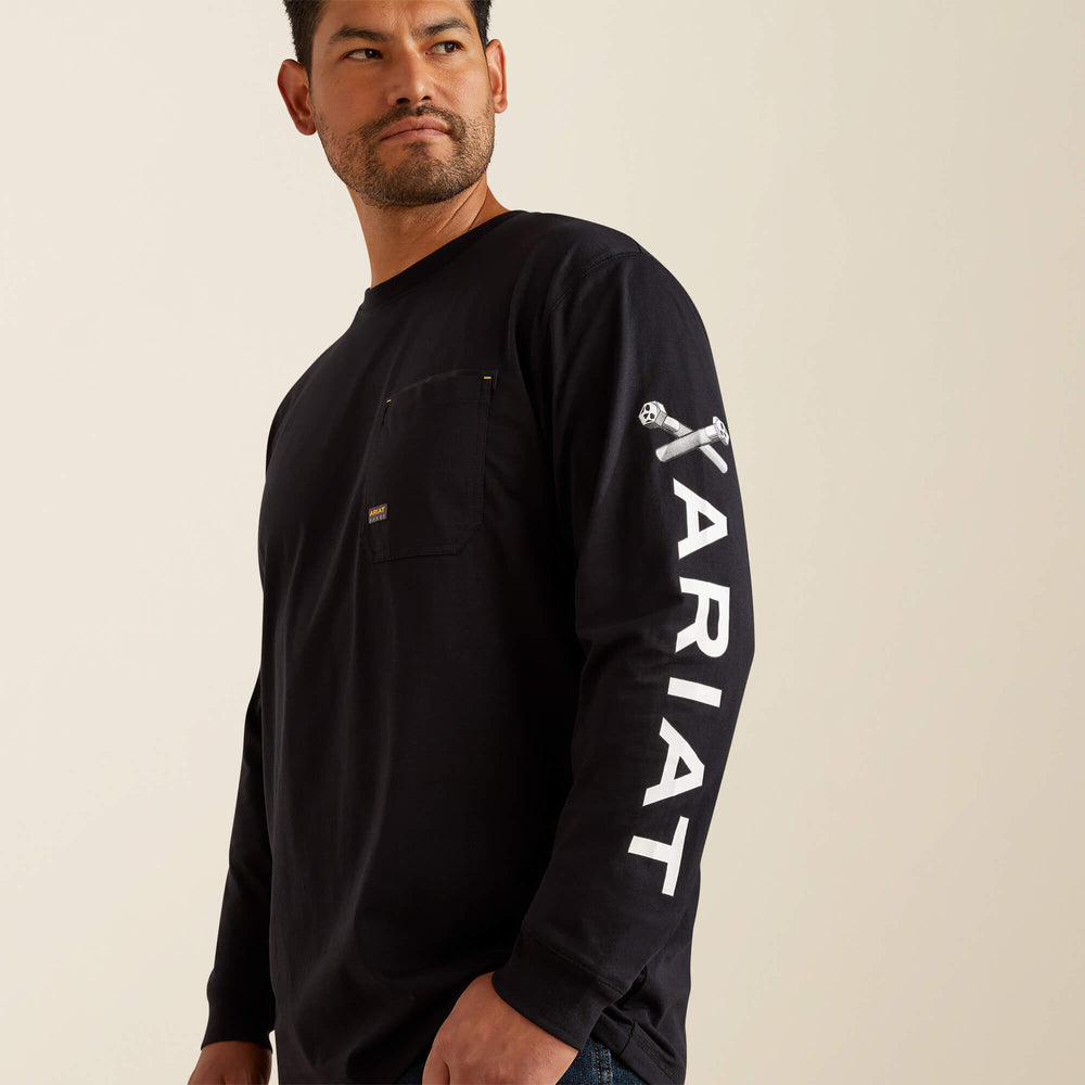 Rebar Workman Bolt Skull T-Shirt