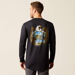 Rebar Workman Chrome Moto Eagle T-Shirt