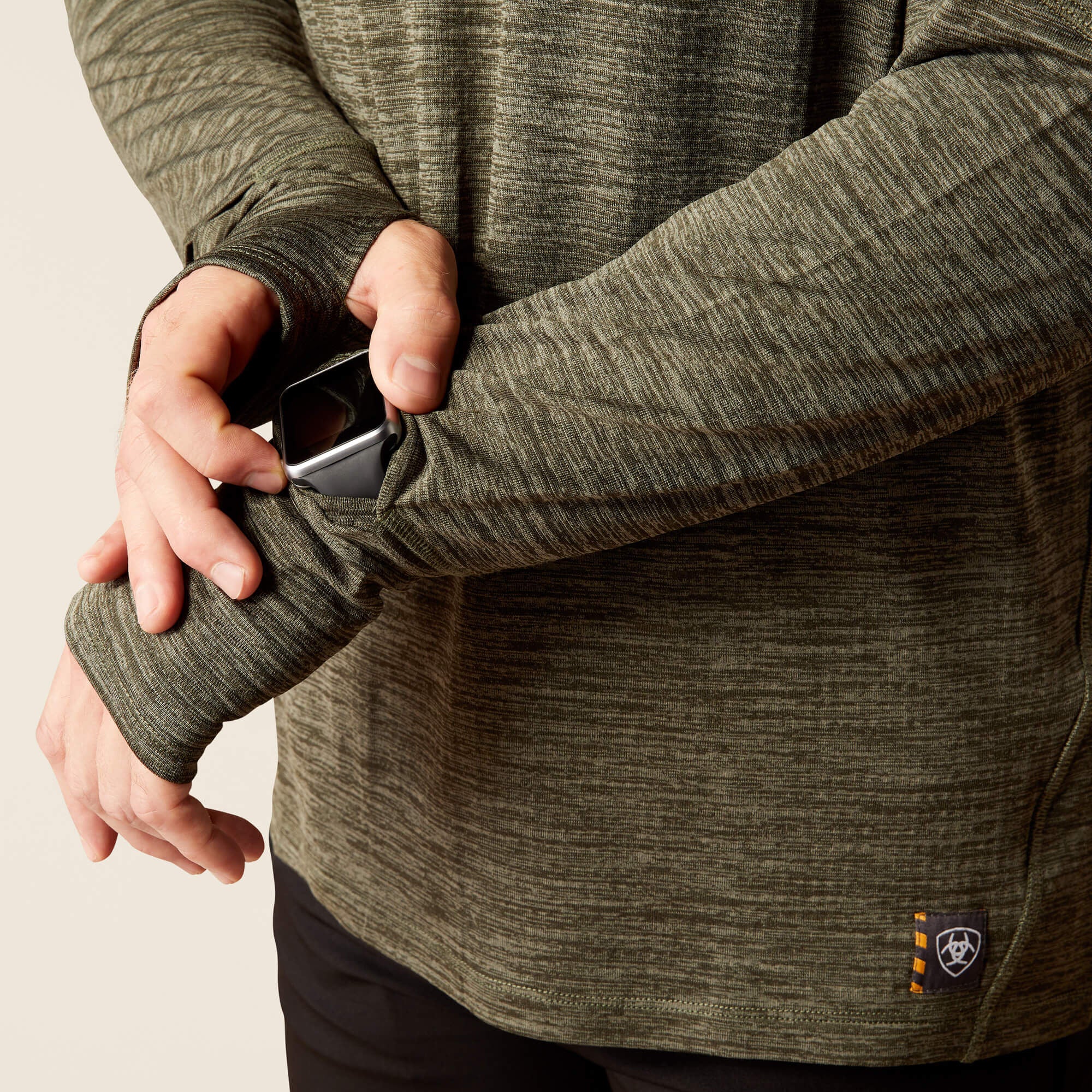 Rebar Gridwork Baselayer 1/4 Zip T-Shirt