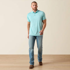 Jacquard Printed Fitted Polo