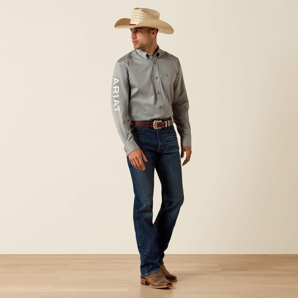 Team Logo Lightweight Twill Fitted Shirt