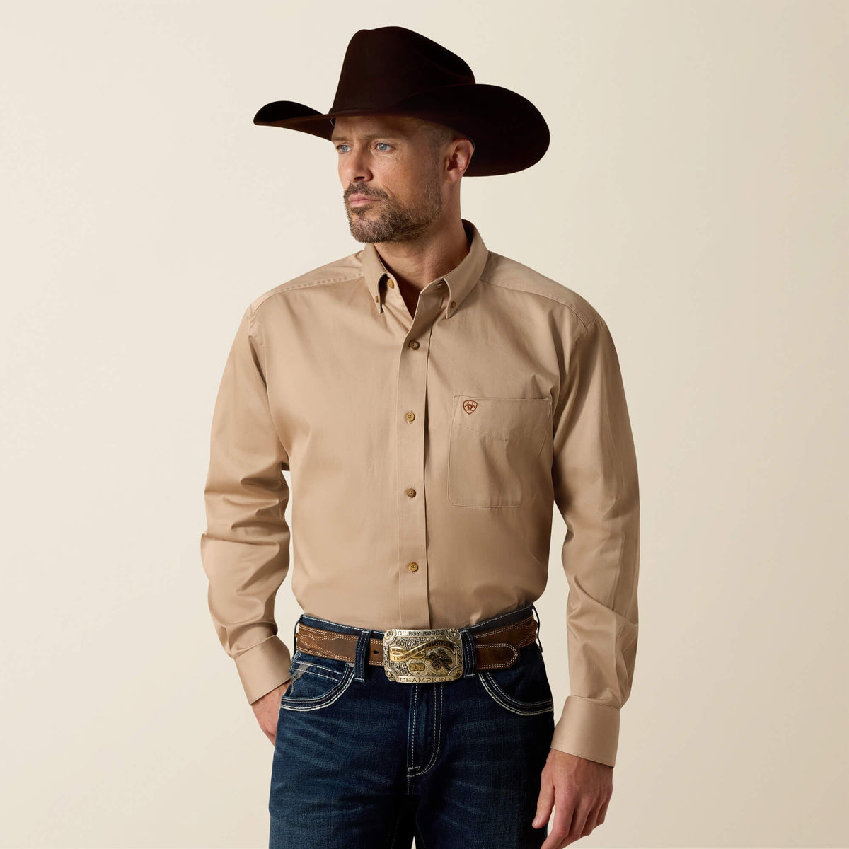 Solid Twill Classic Fit Shirt