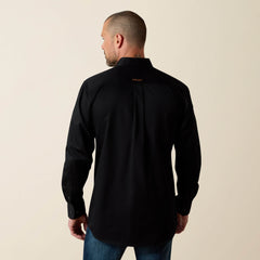 Solid Twill Fitted Shirt