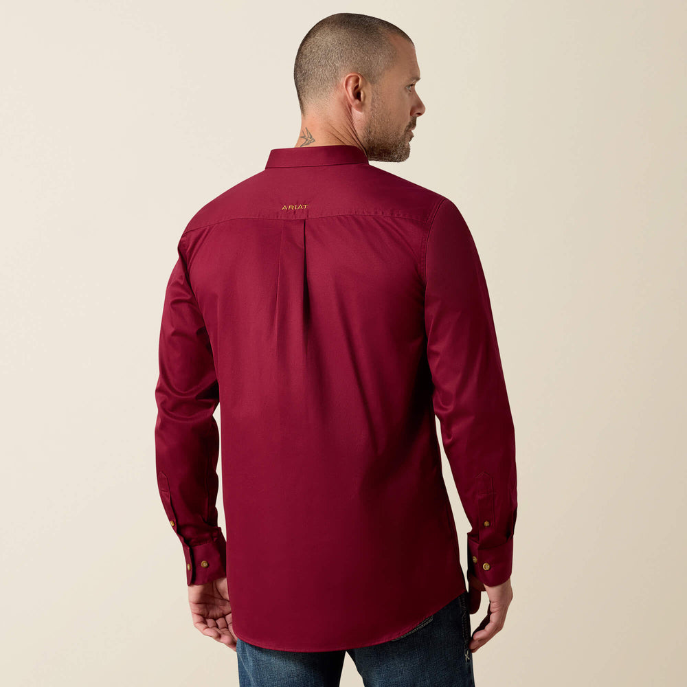 Solid Twill Fitted Shirt