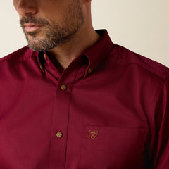Solid Twill Fitted Shirt