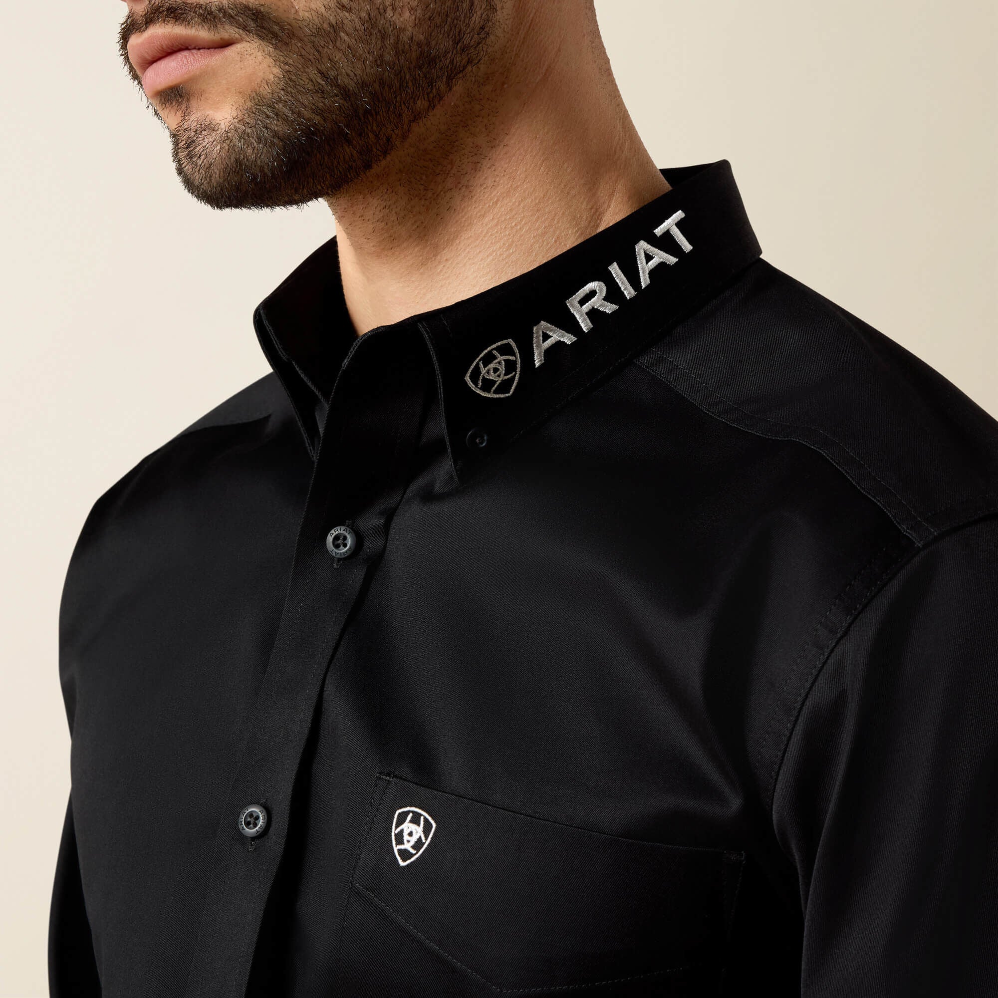 Team Logo Twill Fitted Shirt