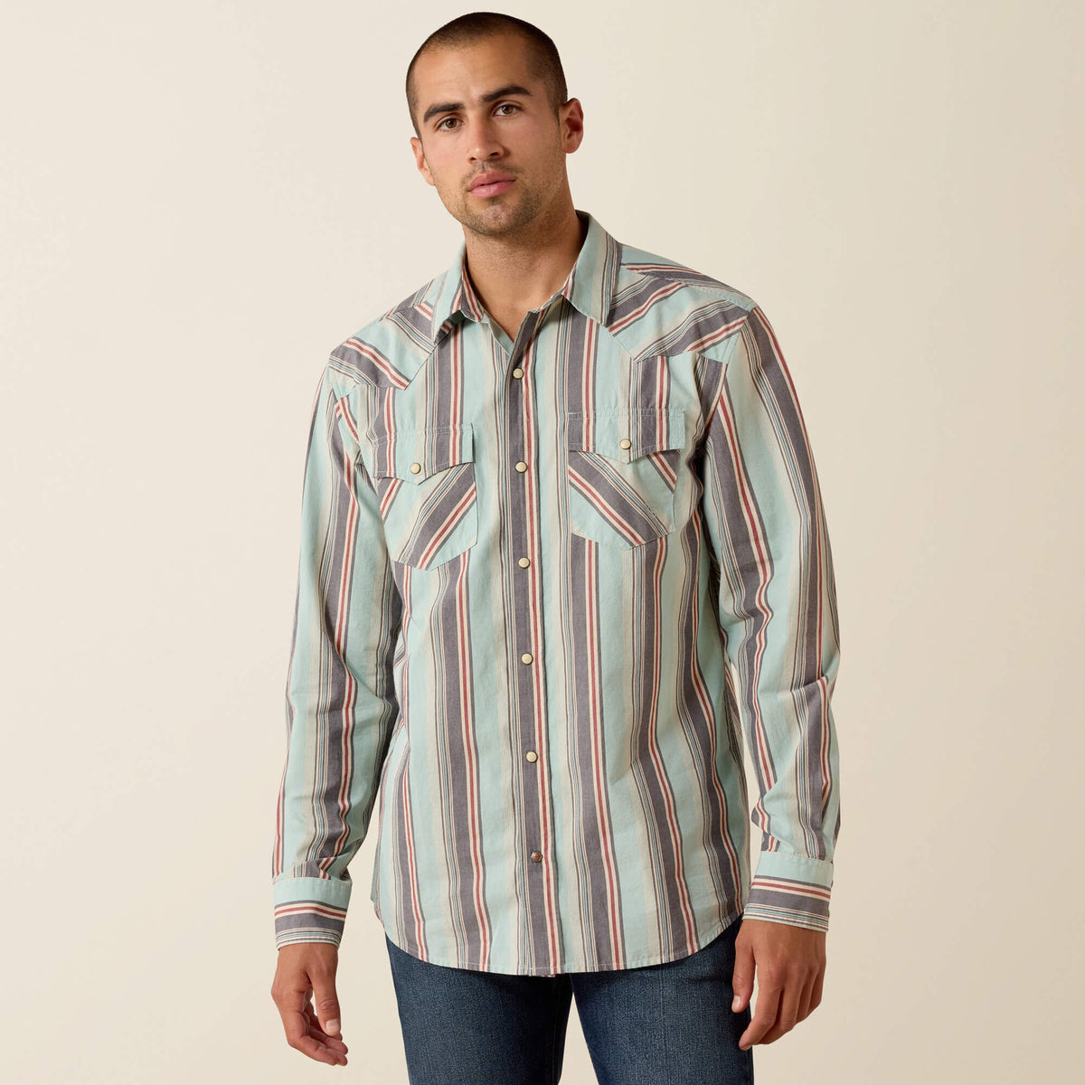 Retro Hesperus Fitted Snap Shirt