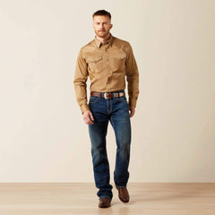 Solid Twill Fitted Shirt