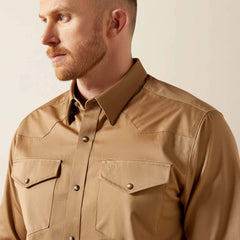 Solid Twill Fitted Shirt