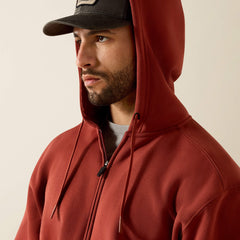 Rebar Lightweight Label Full Zip Hoodie