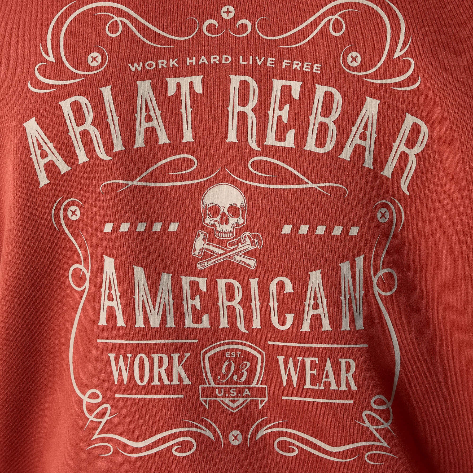 Rebar Lightweight Label Full Zip Hoodie