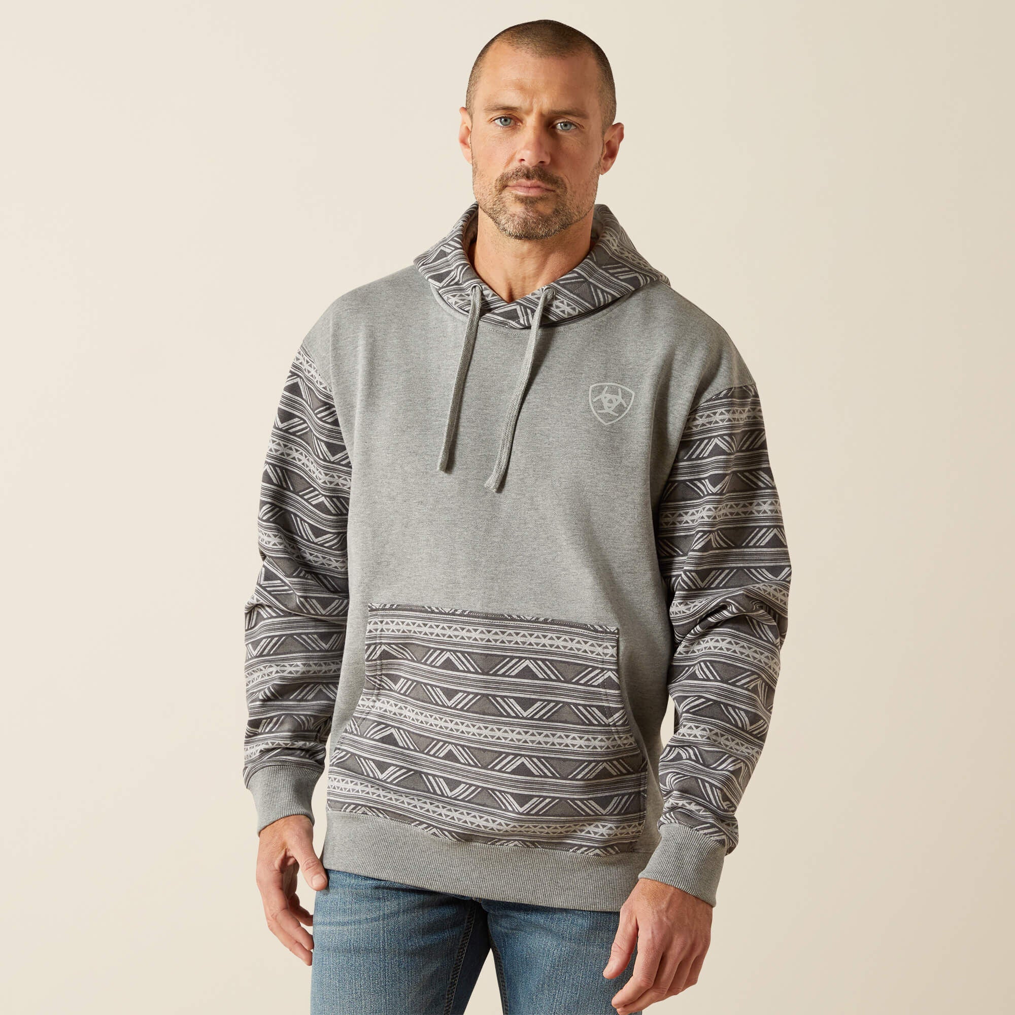 Southwestern Color Block Hoodie