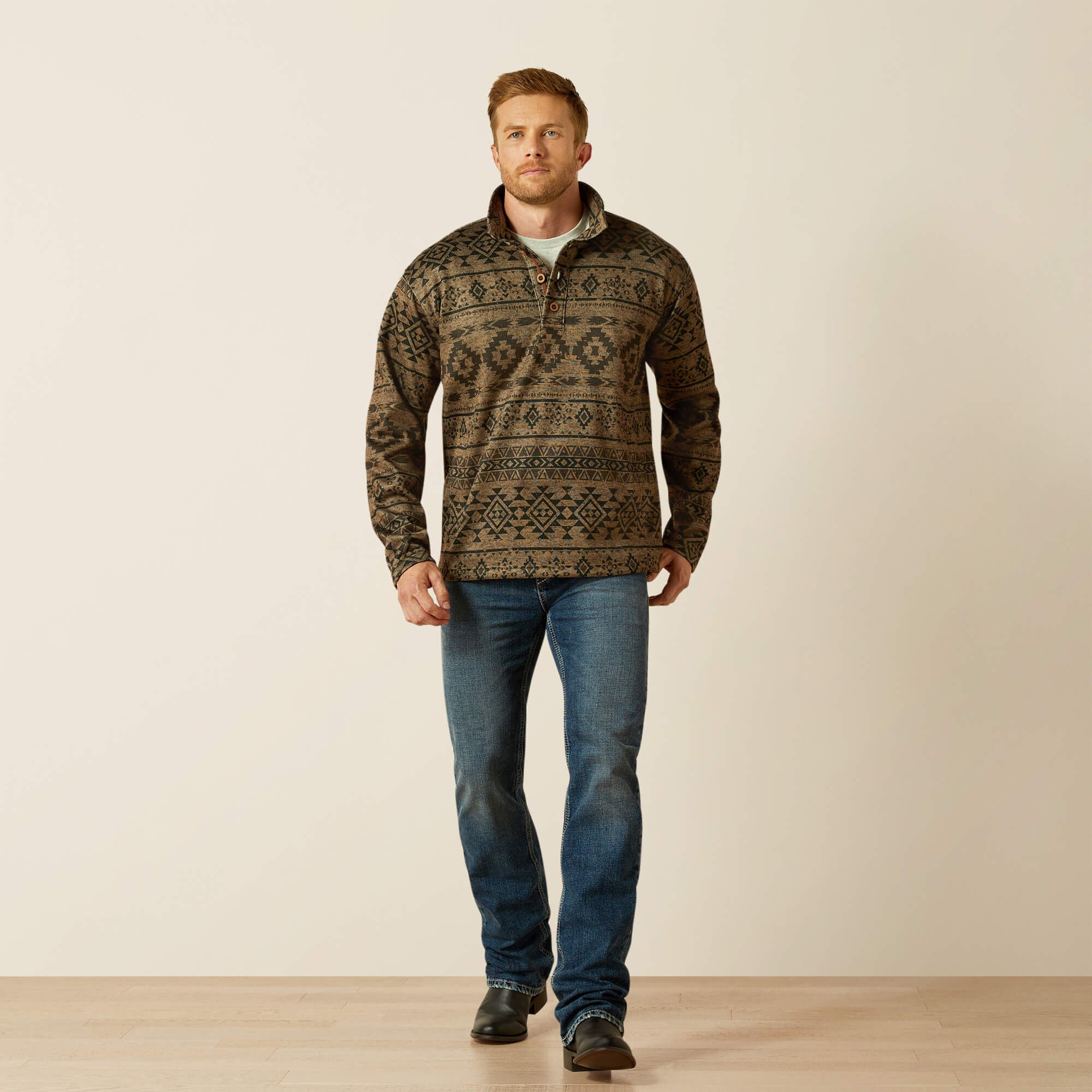Caldwell 1/4 Button Sweater