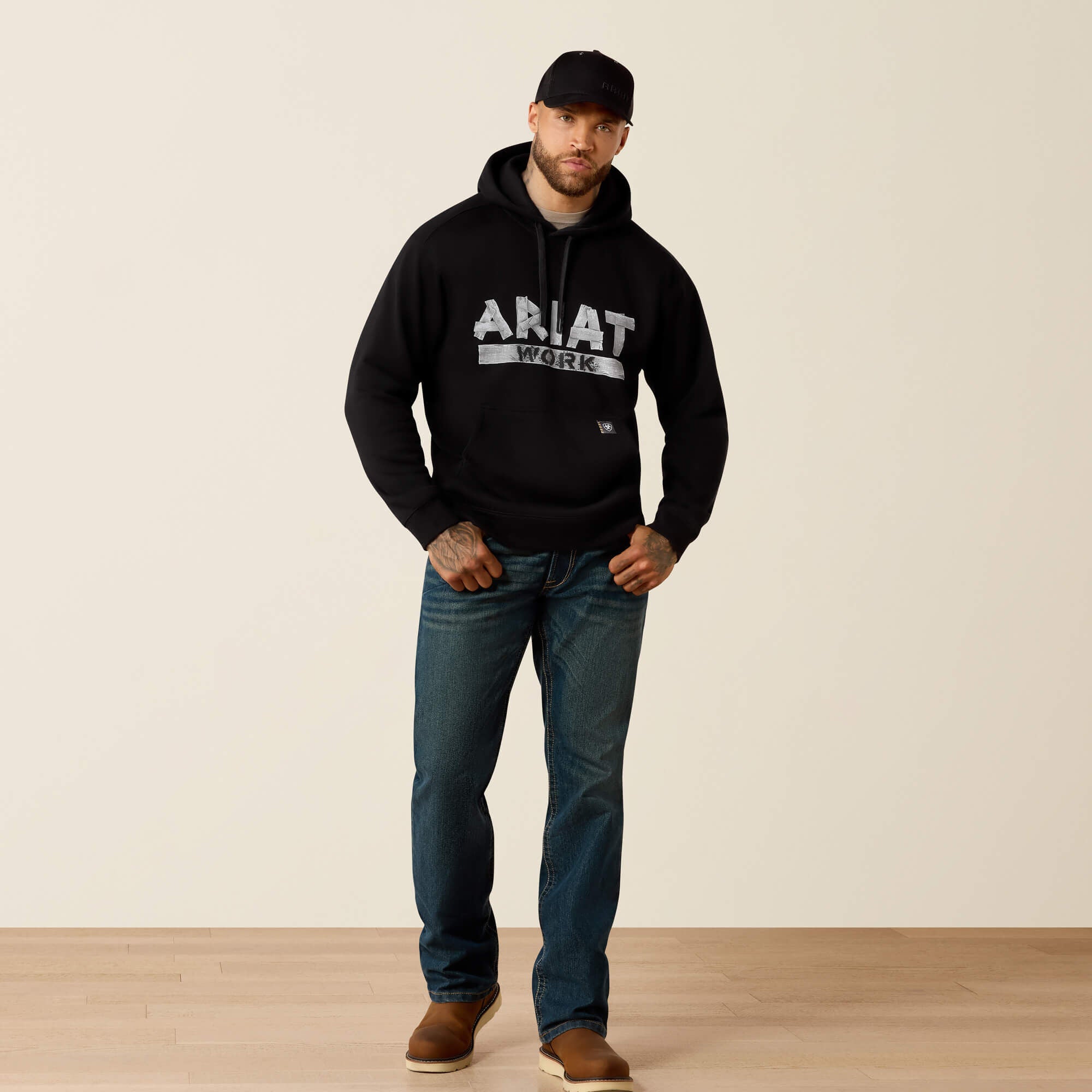 Rebar Lightweight Duct Logo Hoodie