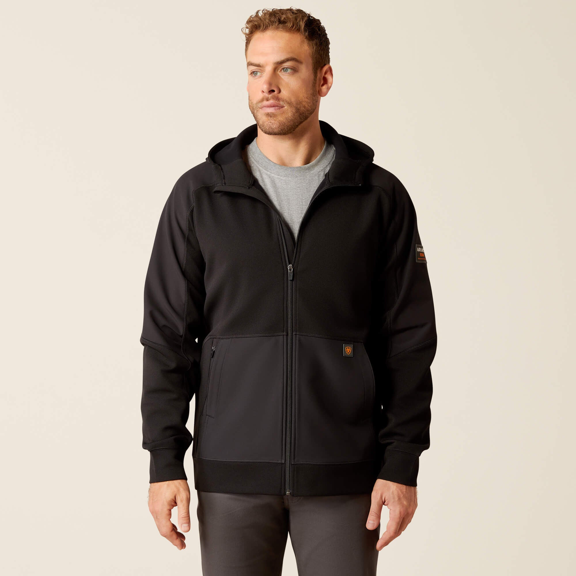 Rebar WorkTek Reinforced Full Zip Hoodie