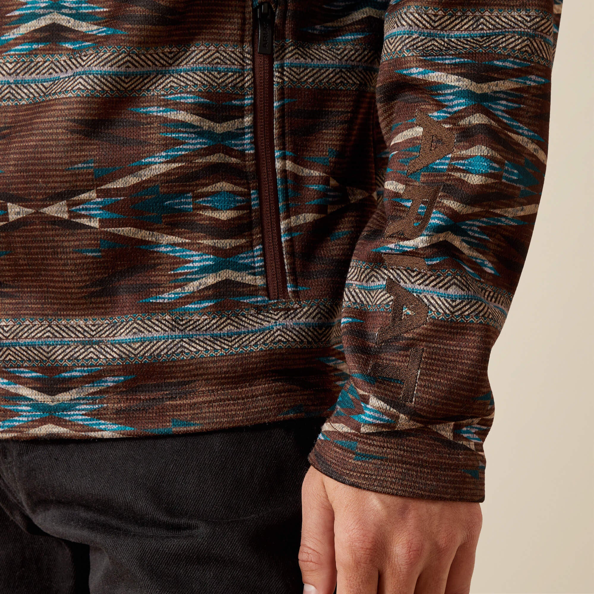 Caldwell Logo 1/4 Zip Sweater