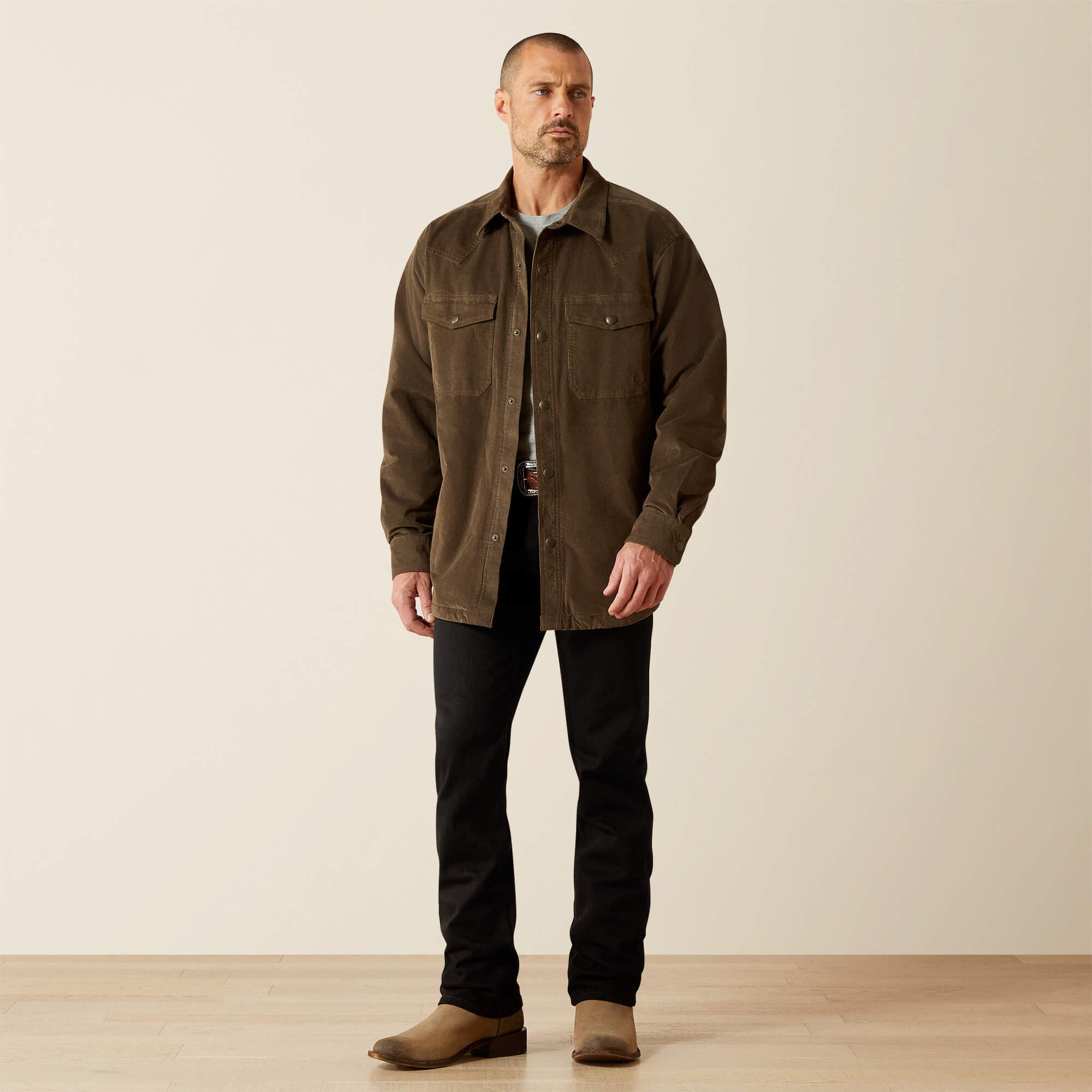 Retro Corduroy Shirt Jacket