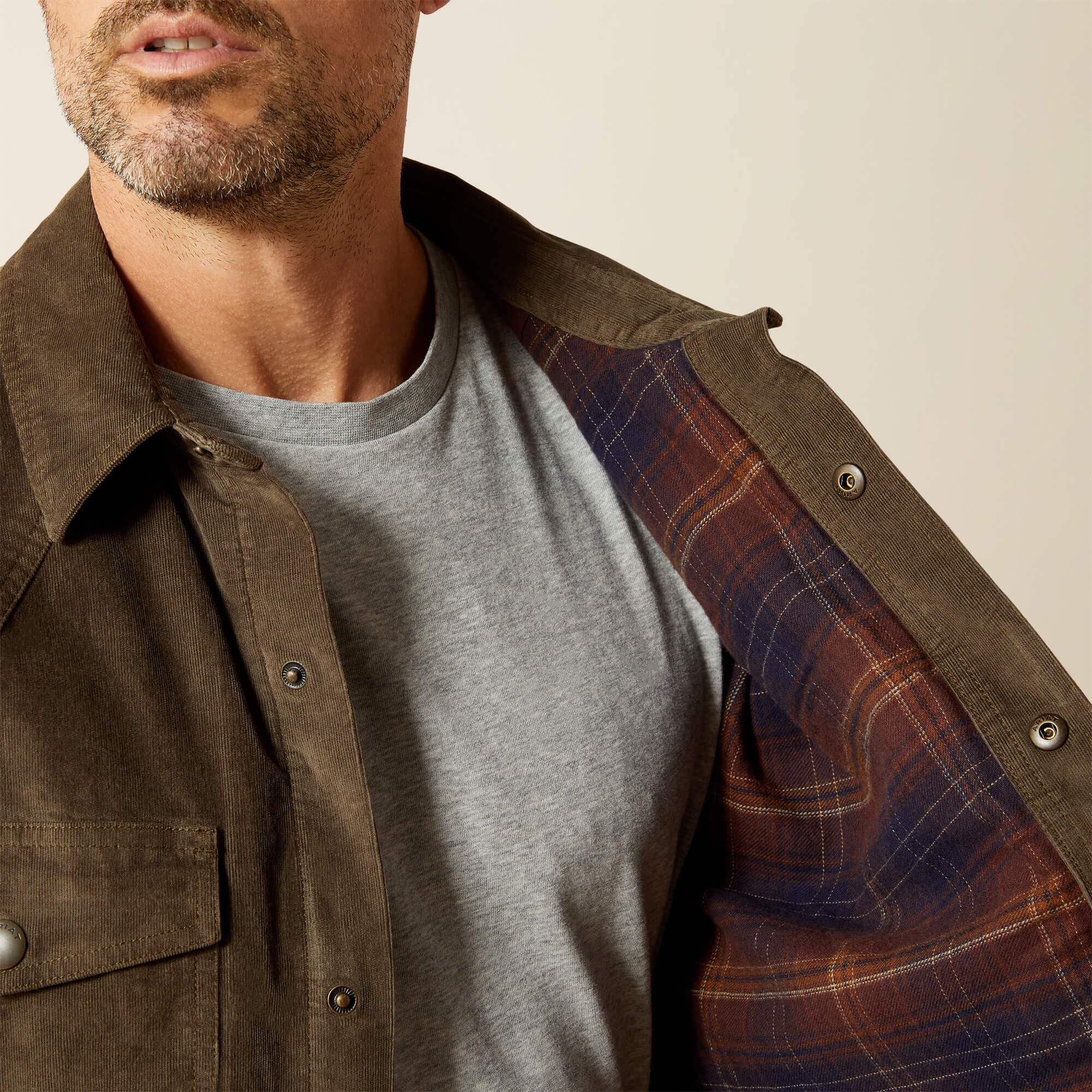 Retro Corduroy Shirt Jacket