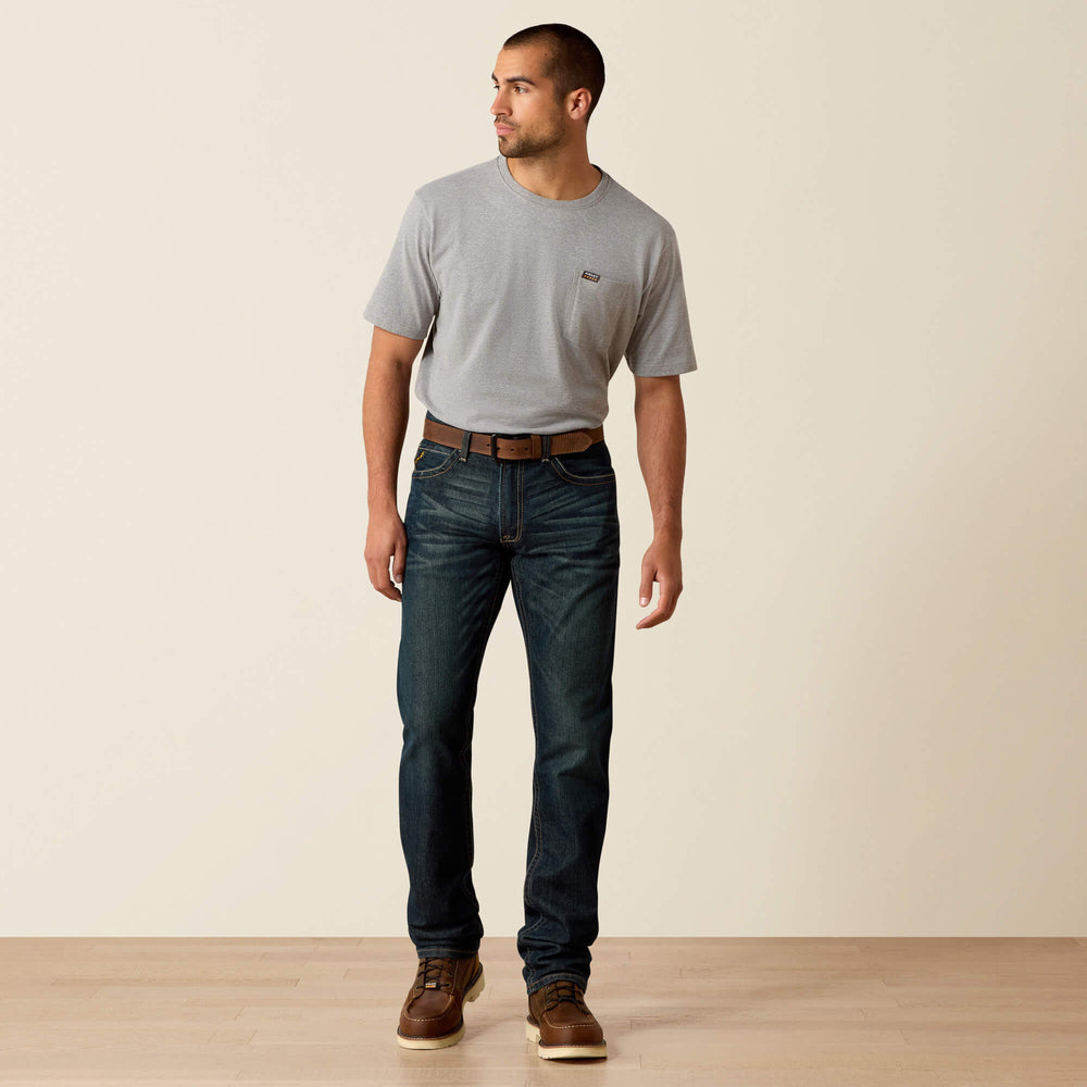 Rebar M4 Relaxed DuraStretch Edge Stackable Straight Leg Jean