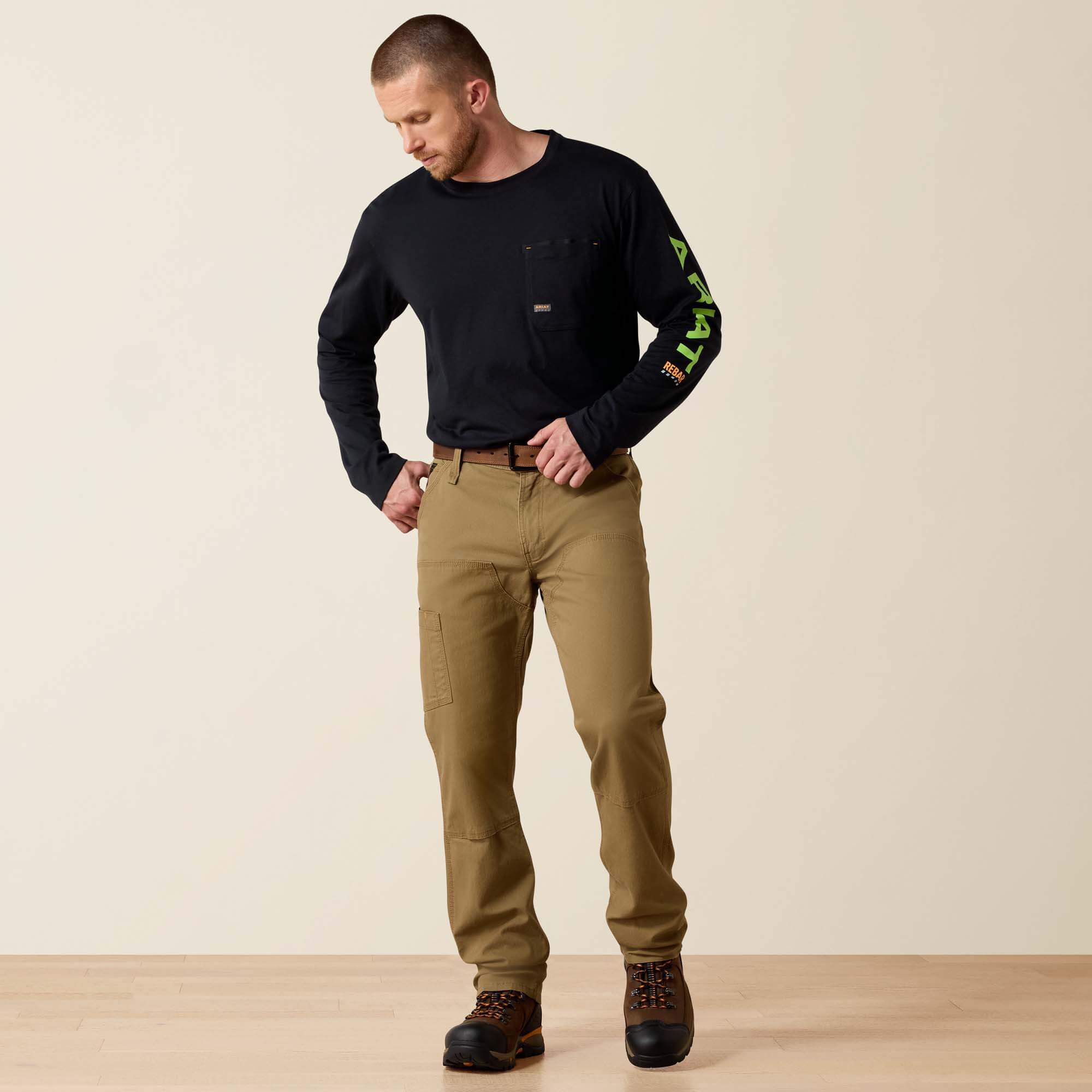 Rebar M4 Low Rise DuraStretch Made Tough Double Front Stackable Straight Leg Pant