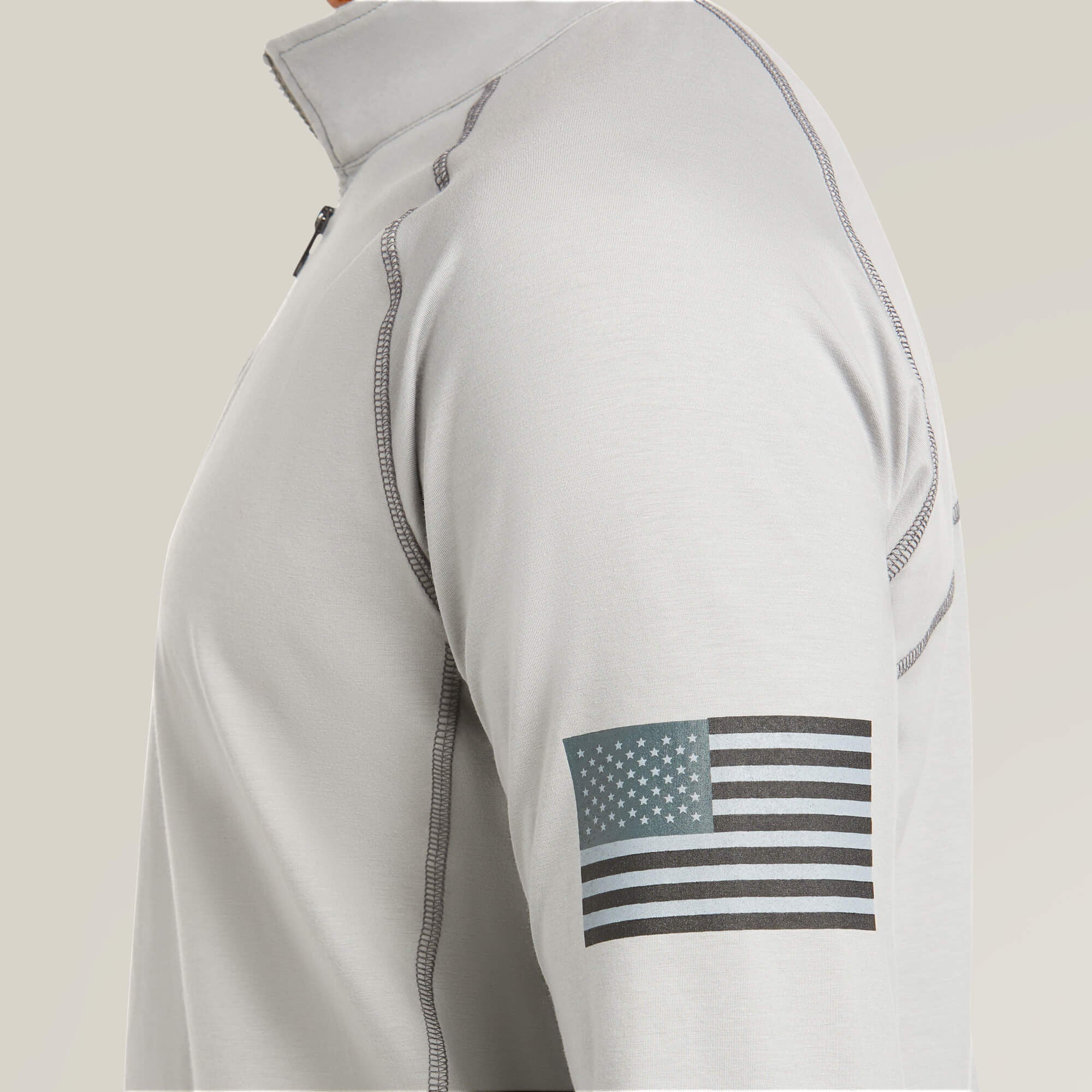 FR Combat Stretch Patriot 1/4 Zip Work Shirt