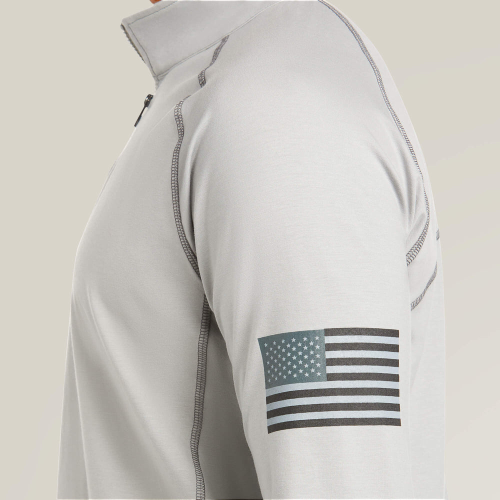 FR Combat Stretch Patriot 1/4 Zip Work Shirt