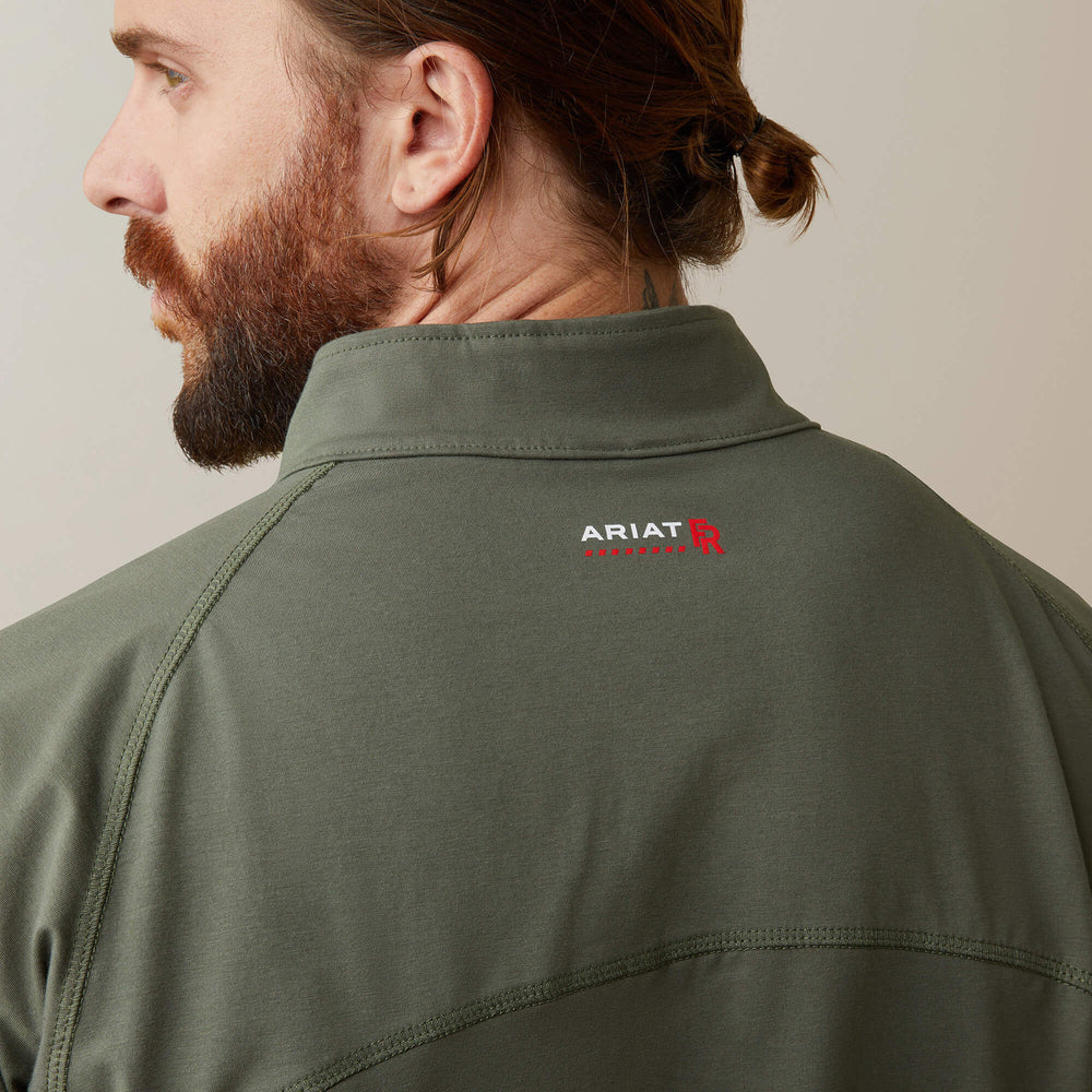 FR Combat Stretch Patriot 1/4 Zip Work Shirt