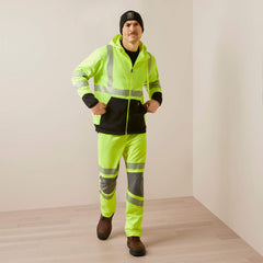 Rebar WorkTek Hi-Vis Full Zip Hoodie