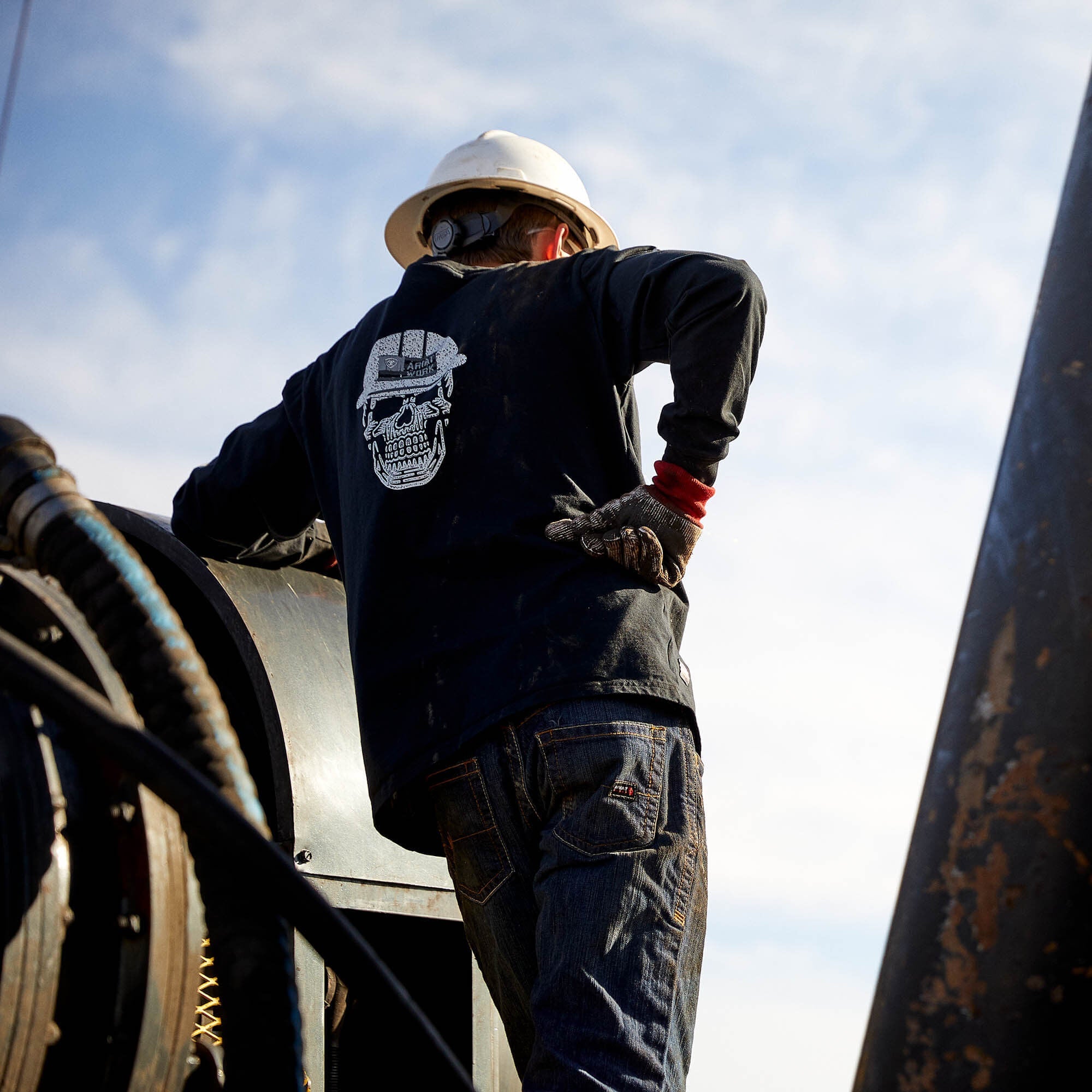 FR Roughneck Skull Logo T-Shirt