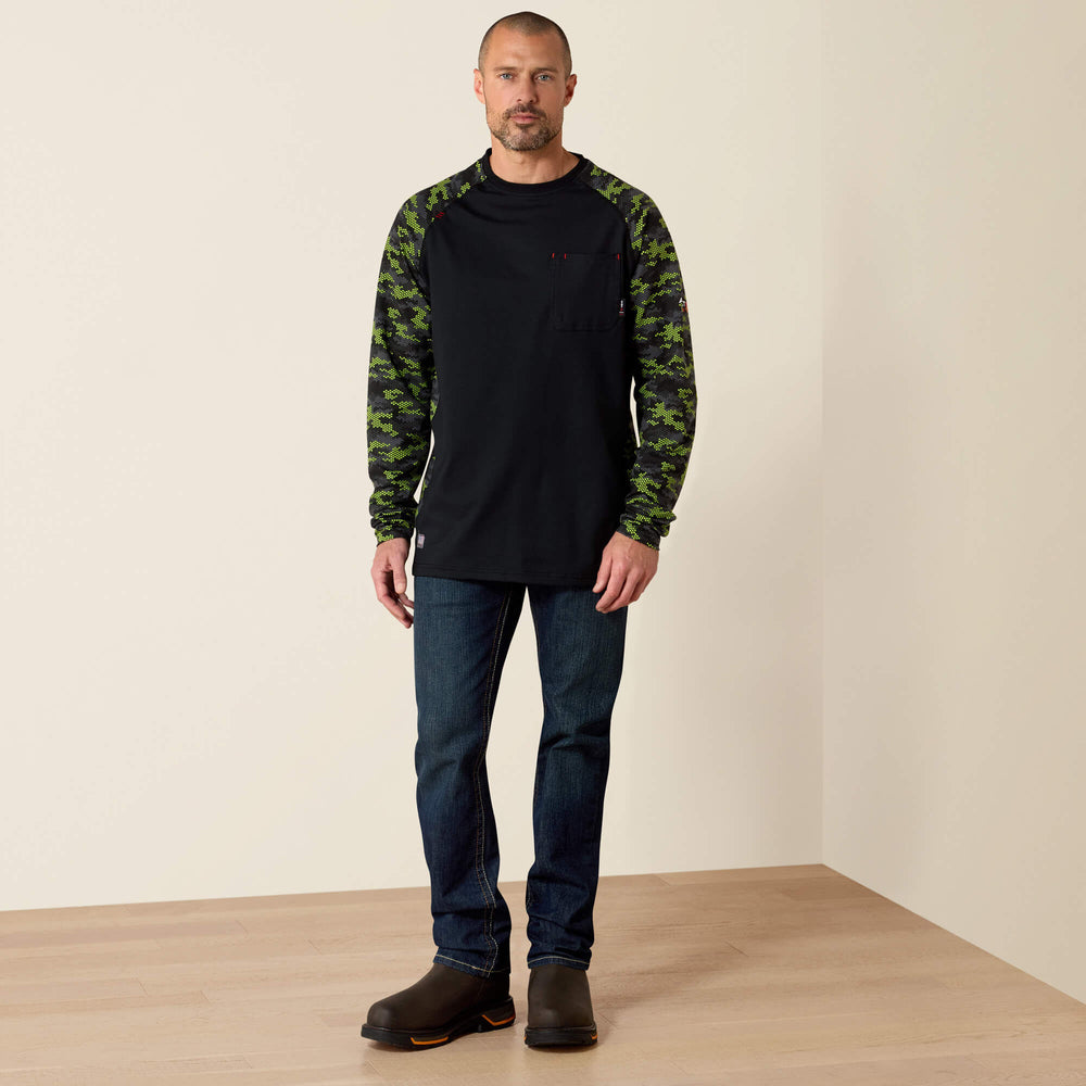 FR AC Stretch Camo Baseball T-Shirt