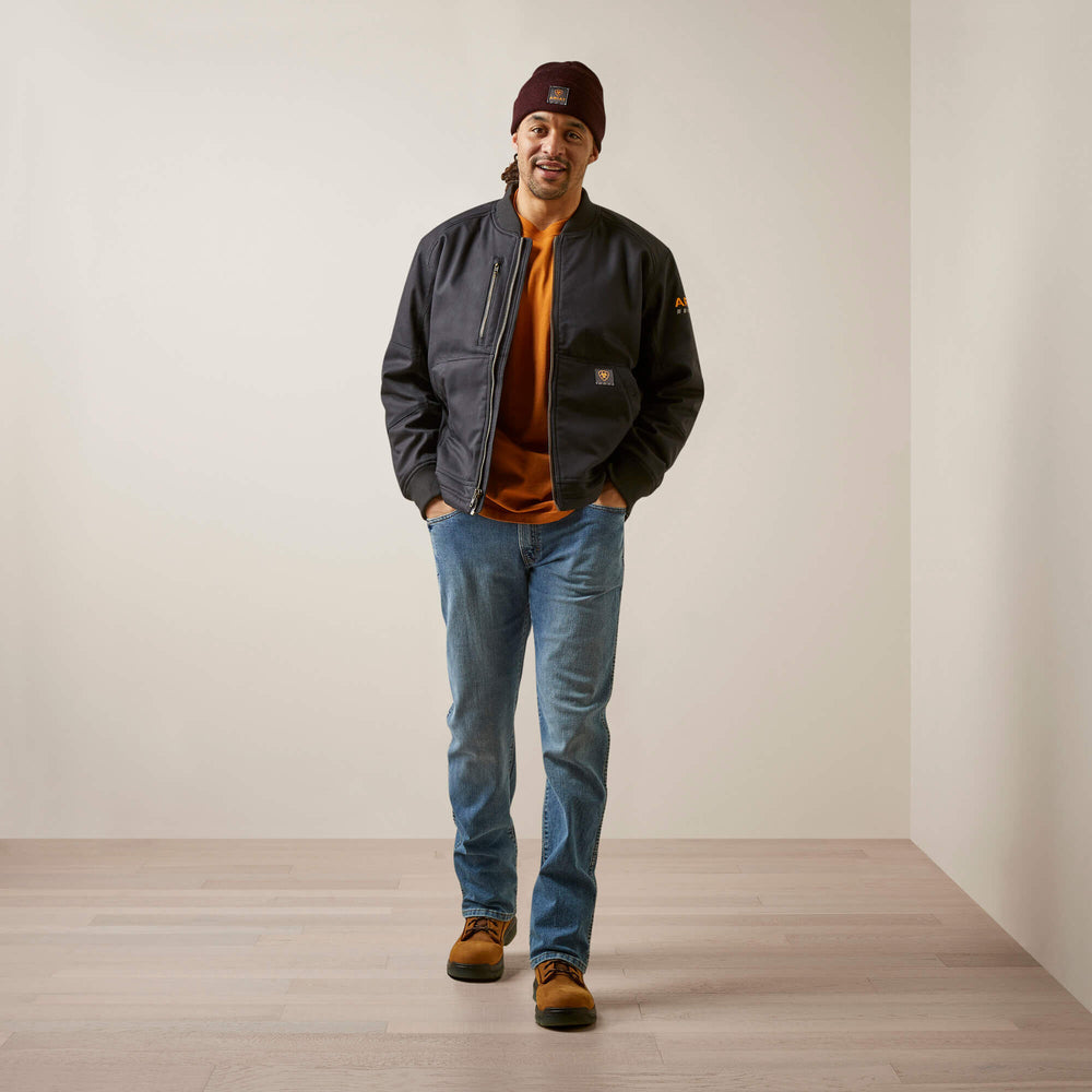 Rebar Stretch Canvas Bomber Jacket