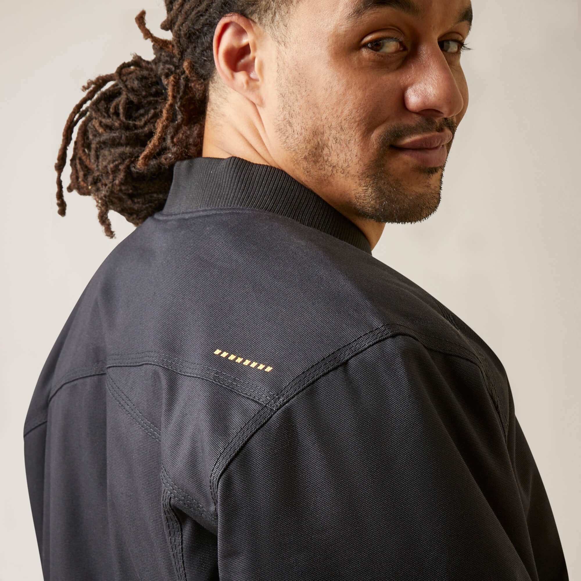 Rebar Stretch Canvas Bomber Jacket