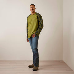 FR AC Stretch Camo Baseball T-Shirt