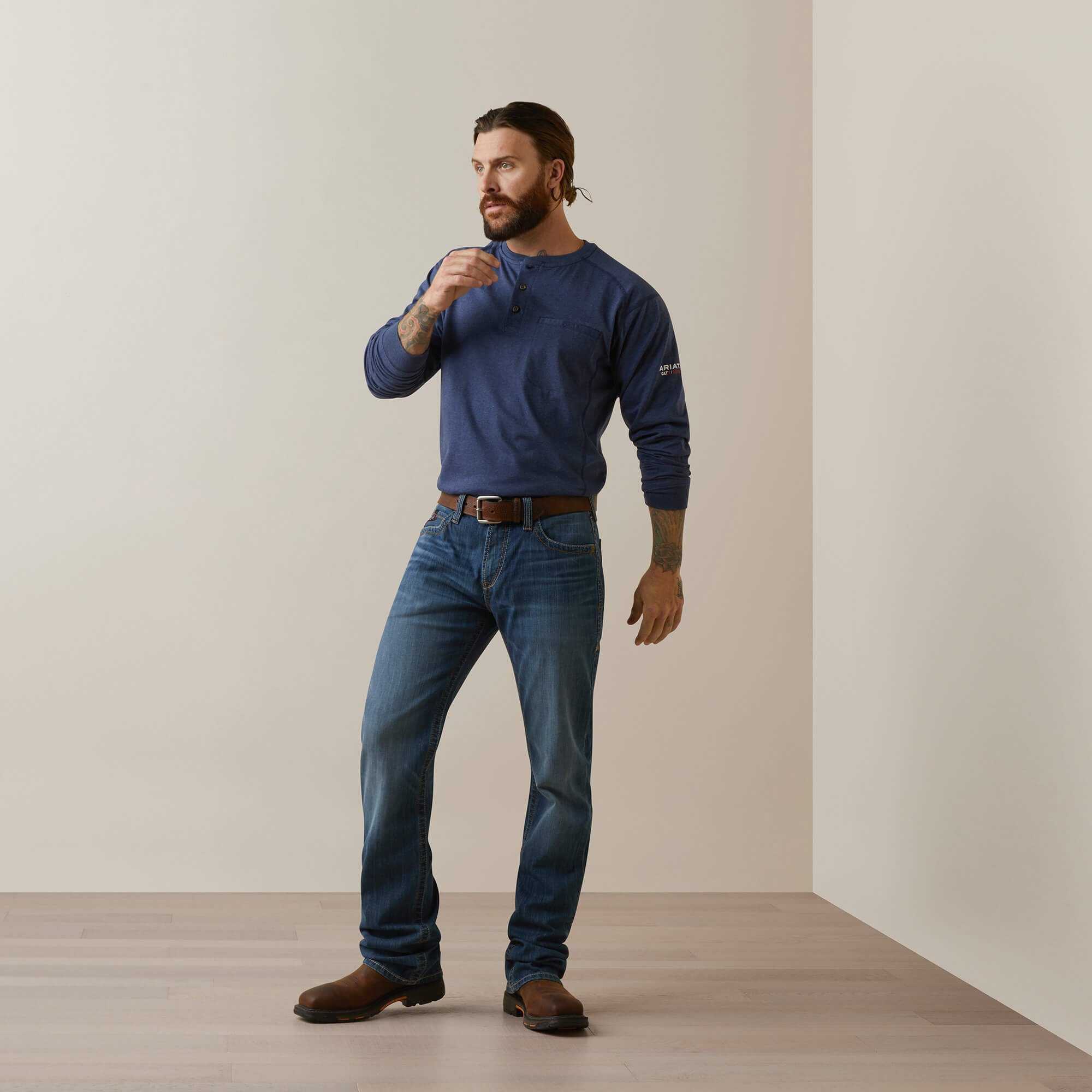 FR Air Refinery Row Graphic Henley Top