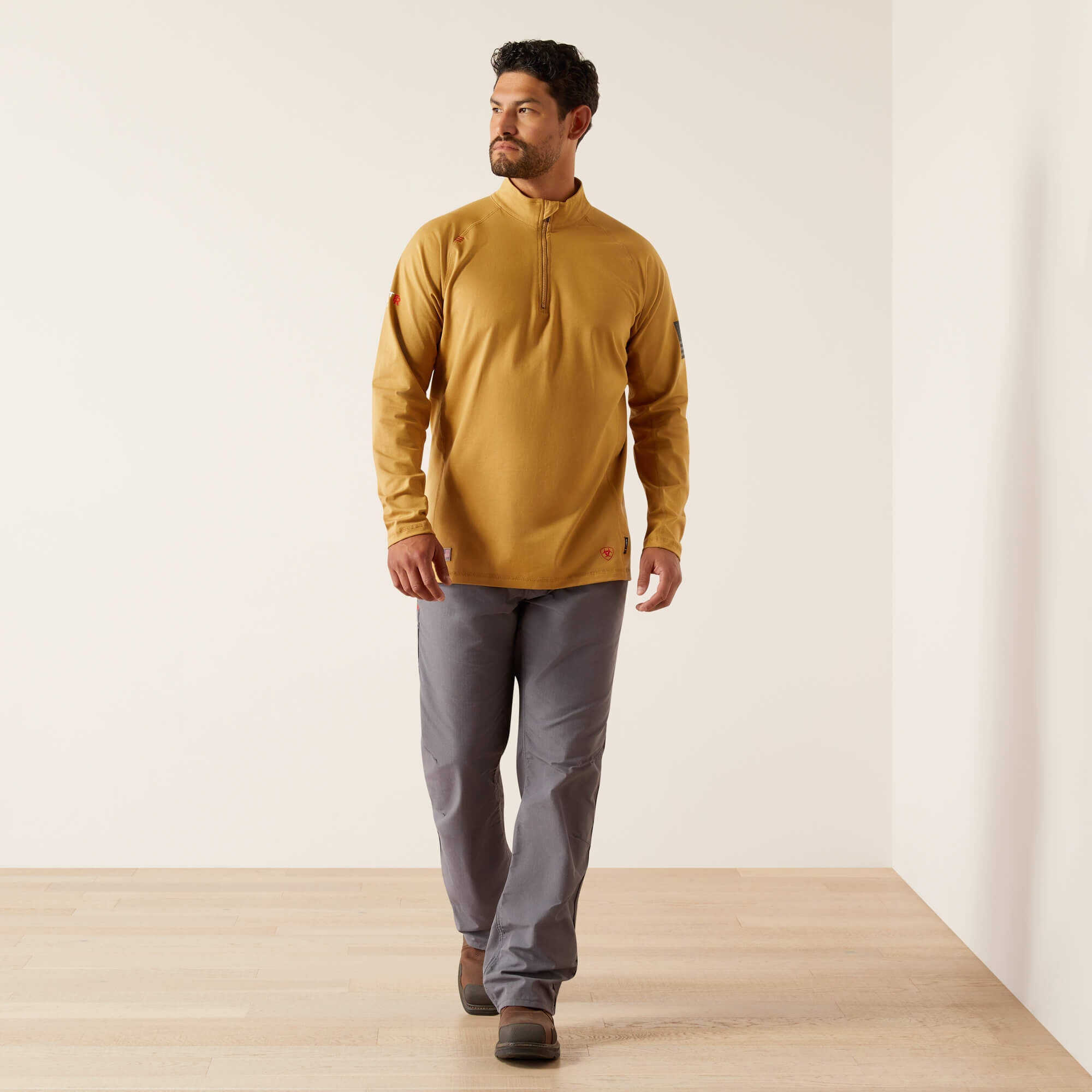 FR Combat Stretch Patriot 1/4 Zip Work Shirt